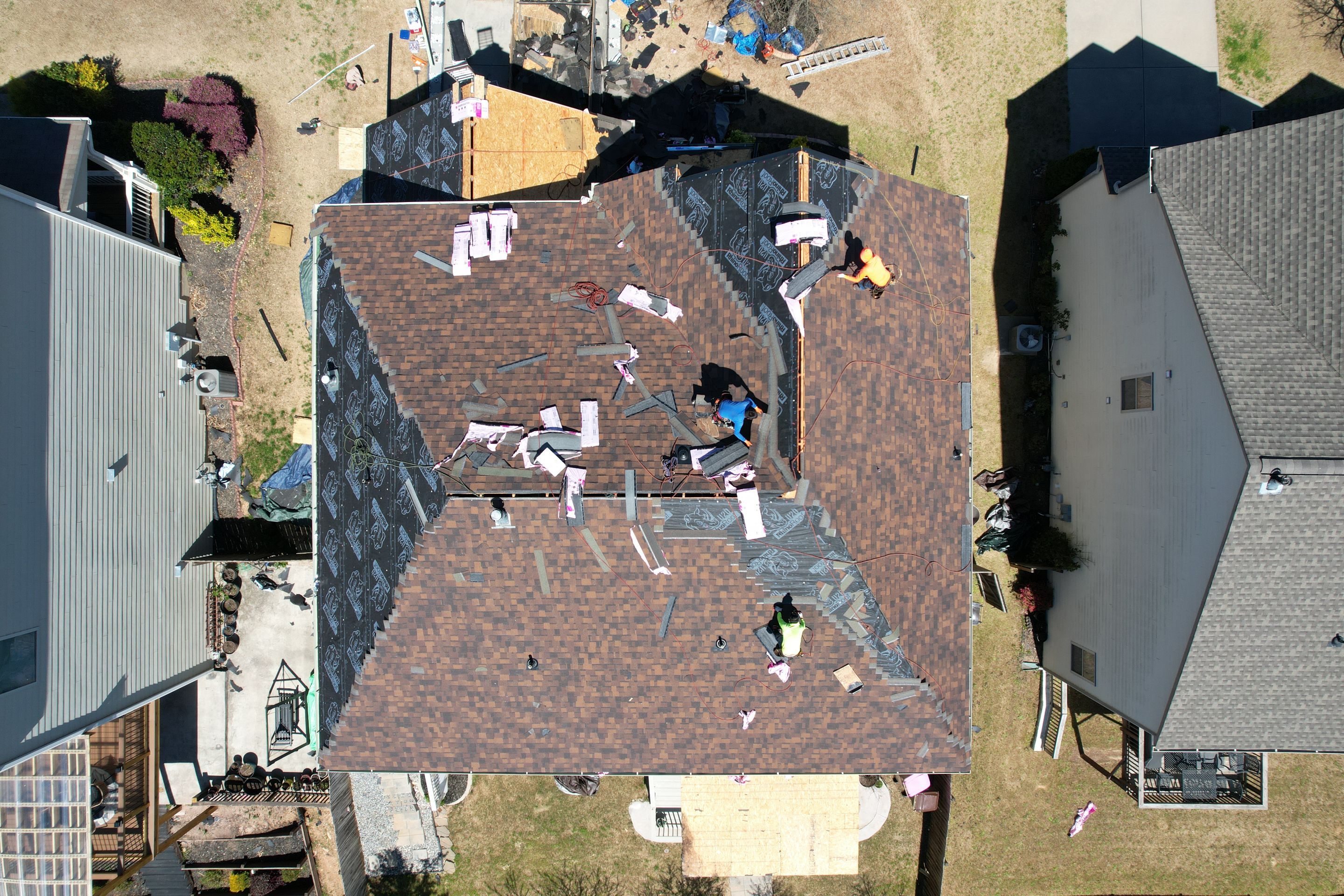 Residential Roofing Installation using Owens Corning by Inspector Roofing and Restoration