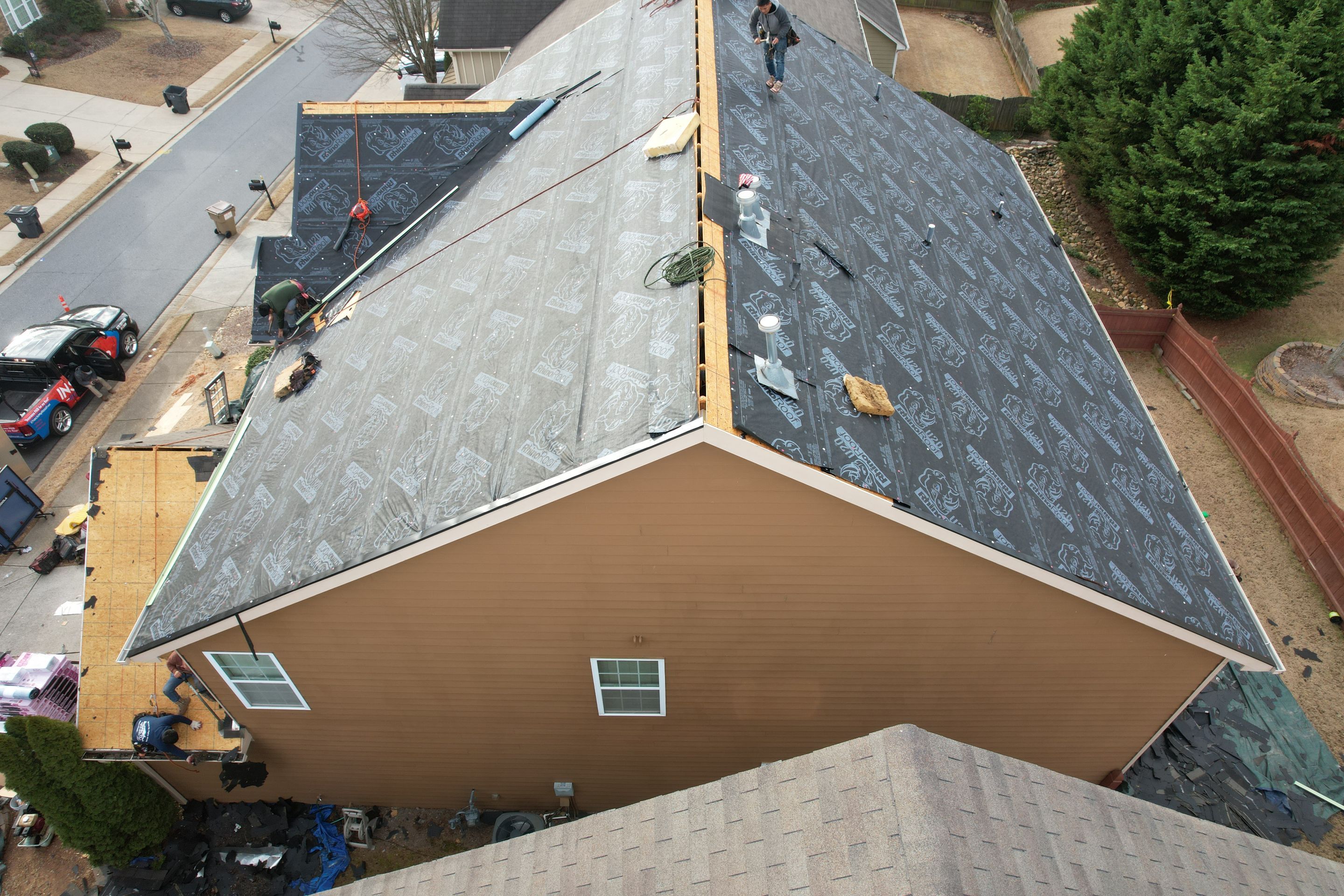 Residential Roofing Installation using Owens Corning by Inspector Roofing and Restoration