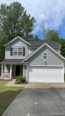 Roof, siding and gutter replacement by hail damage