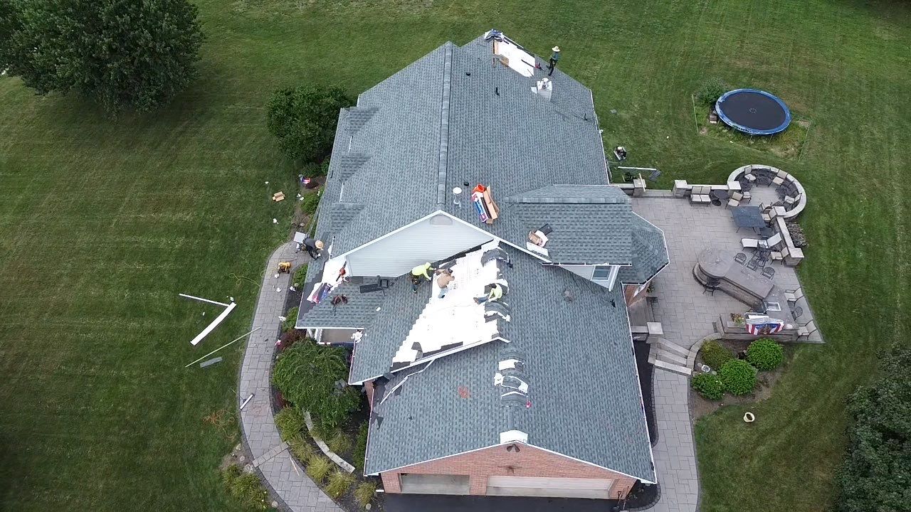 Full Roofing Replacement and Gray Shake Hardie Siding Installation in Butler by Cousins Roofing Siding & Decks
