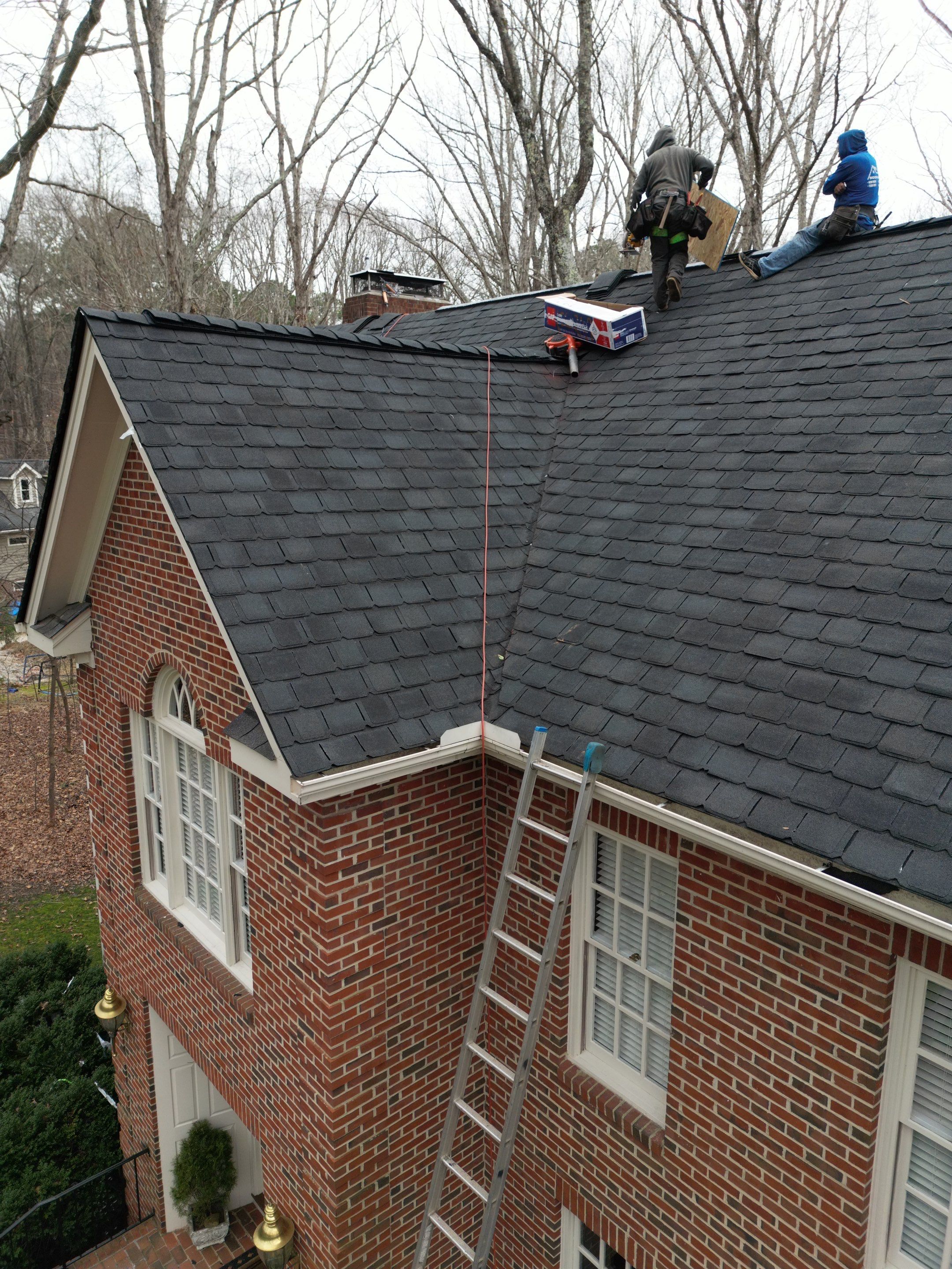 Roof Replacement - GAF Camelot II Designer Charcoal shingle  by Pro Performance Roofing