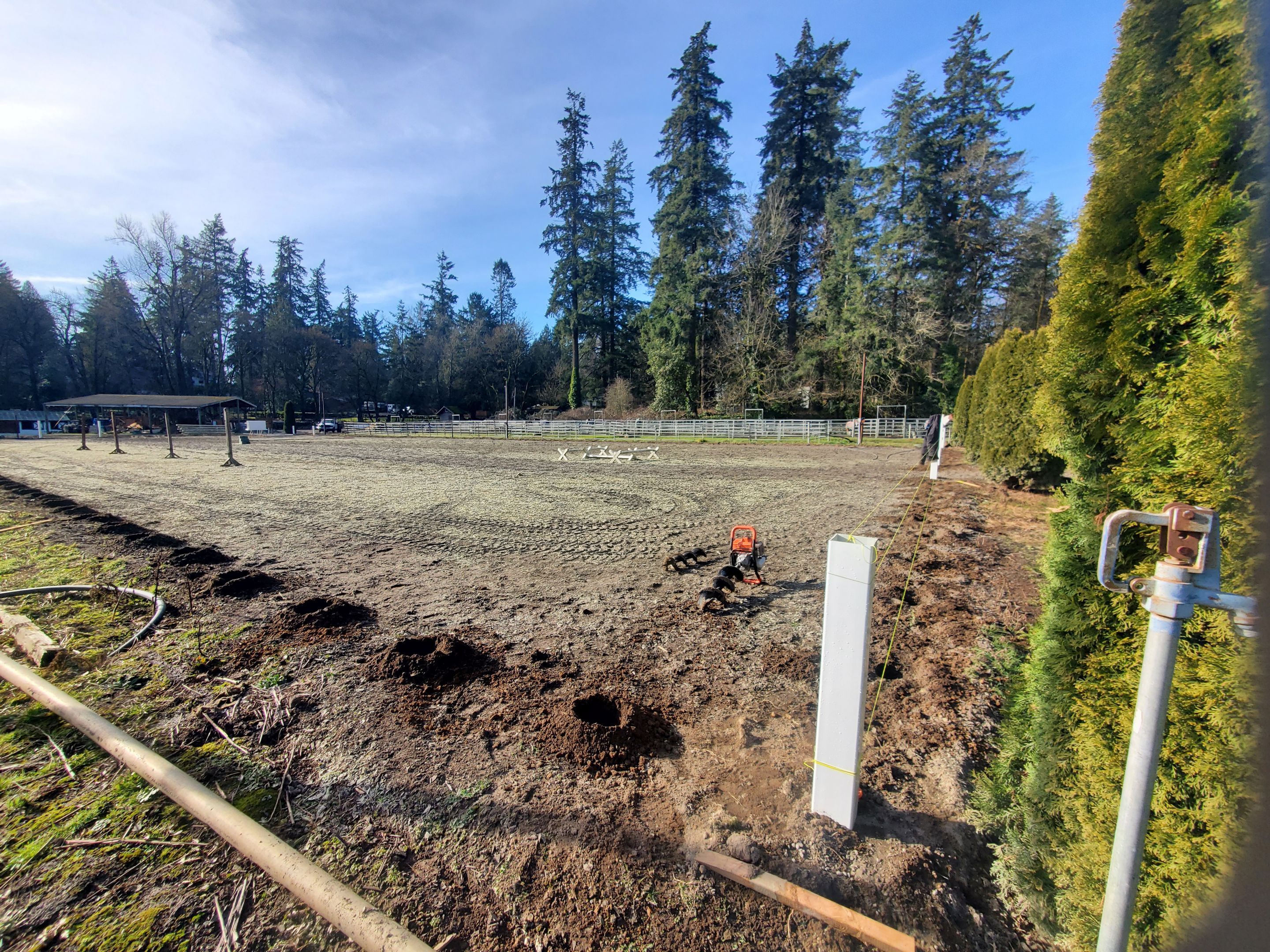 Lake Oswego Hunt Club Equestrian Outdoor Arena  by Construction Now LLC