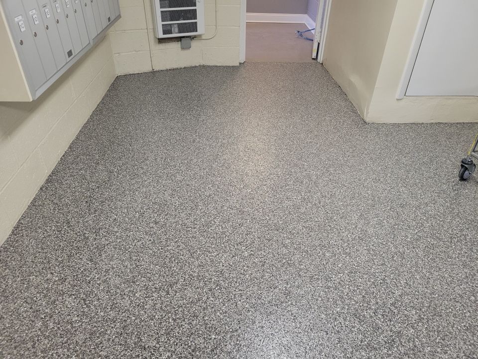 Laundry Room Floor Coating using Penntek by Spectrum Painting, LLC