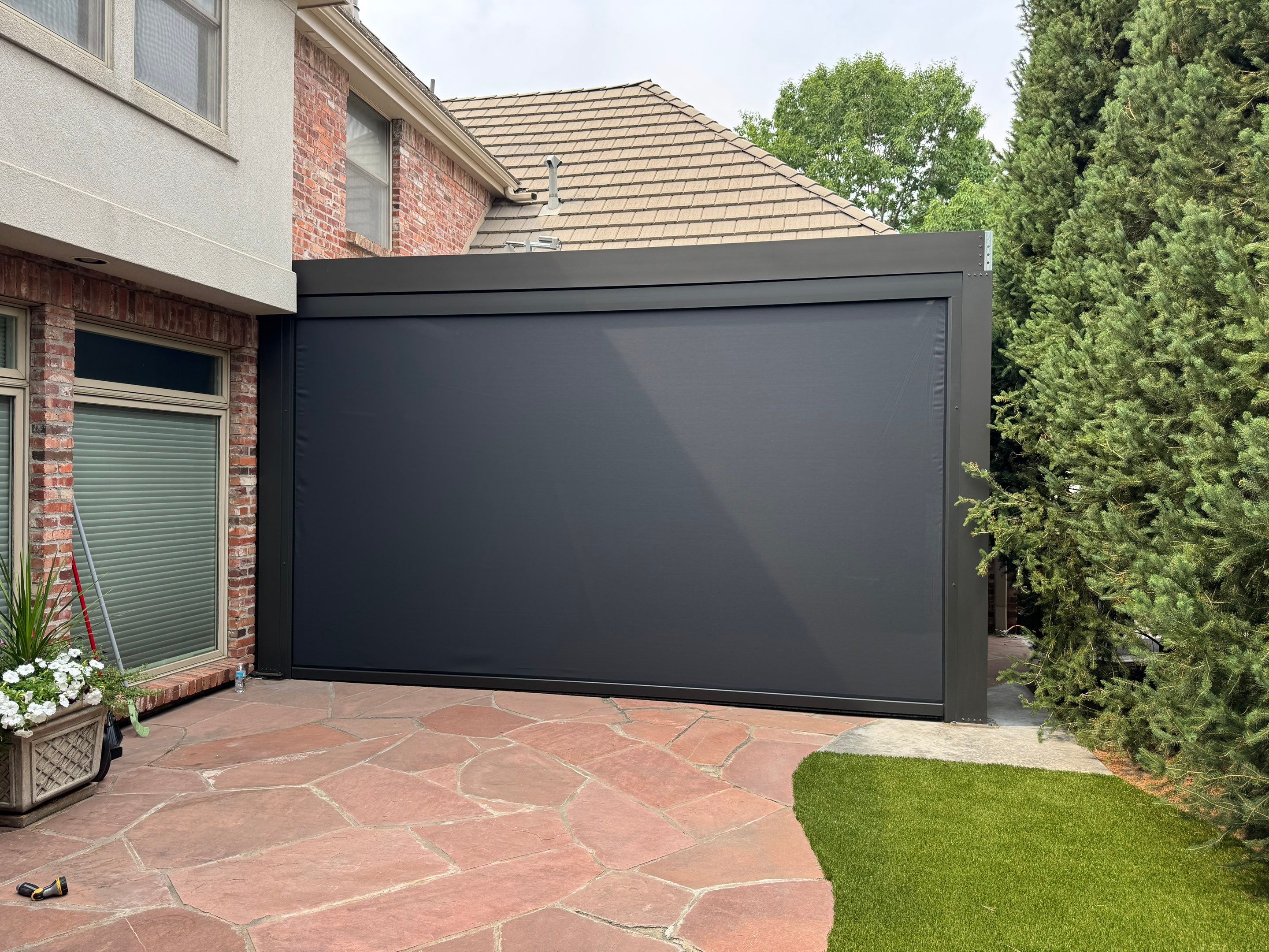 MagnaTrack Screen Installation in Denver by Outdoor Solutions Colorado