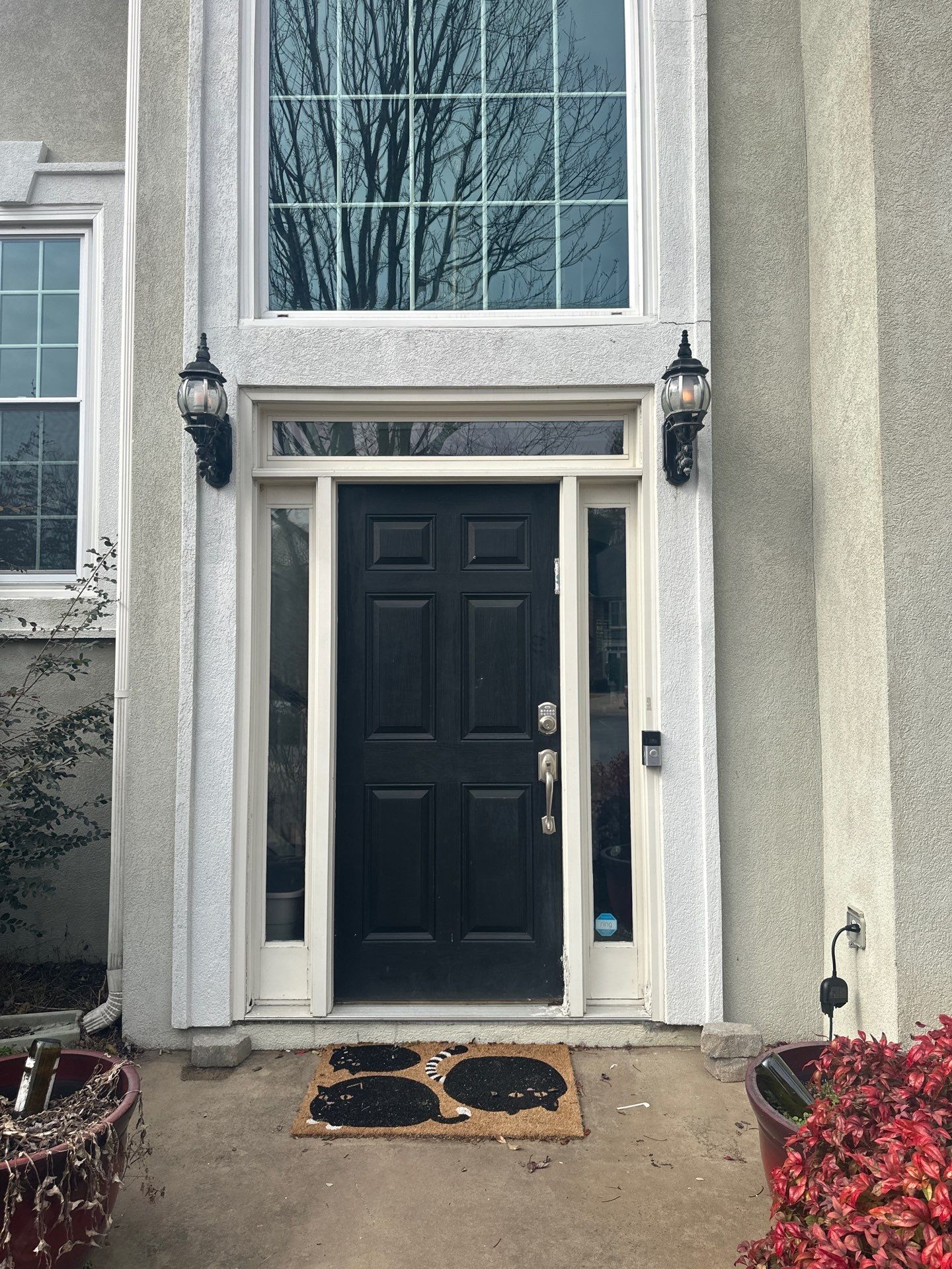 Marietta, GA Chimney Siding, Fascia, and Soffit Replacement using James Hardie Lap Siding, Hardie Trim, and Hardie Panel by Nelson Exteriors 