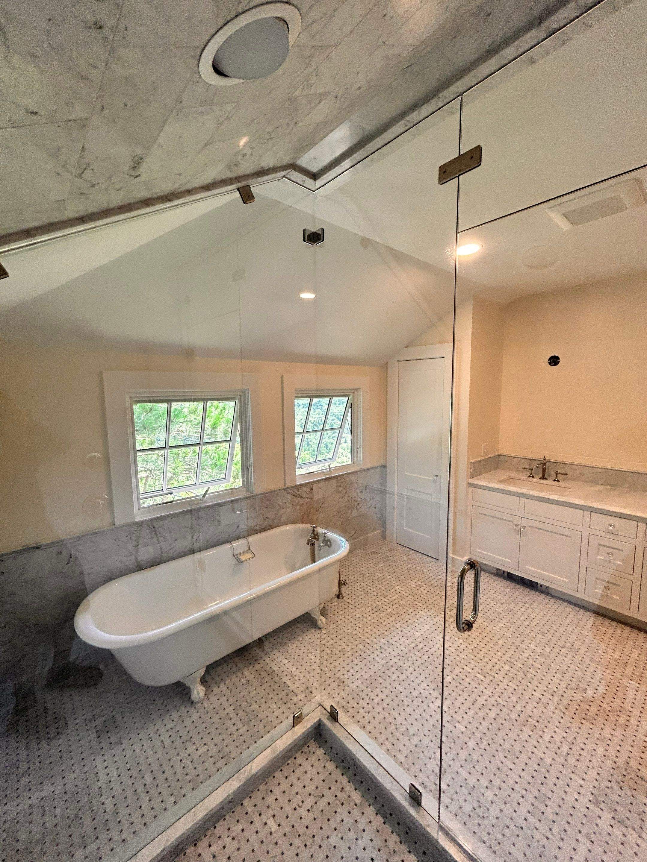 Multiple Frameless Showers by Cheshire Glass Company