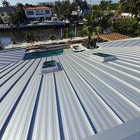 .032 Aluminum 1.5" Mechanical Seam Silver Metallic by Total Roofing System The Metal Roof Experts