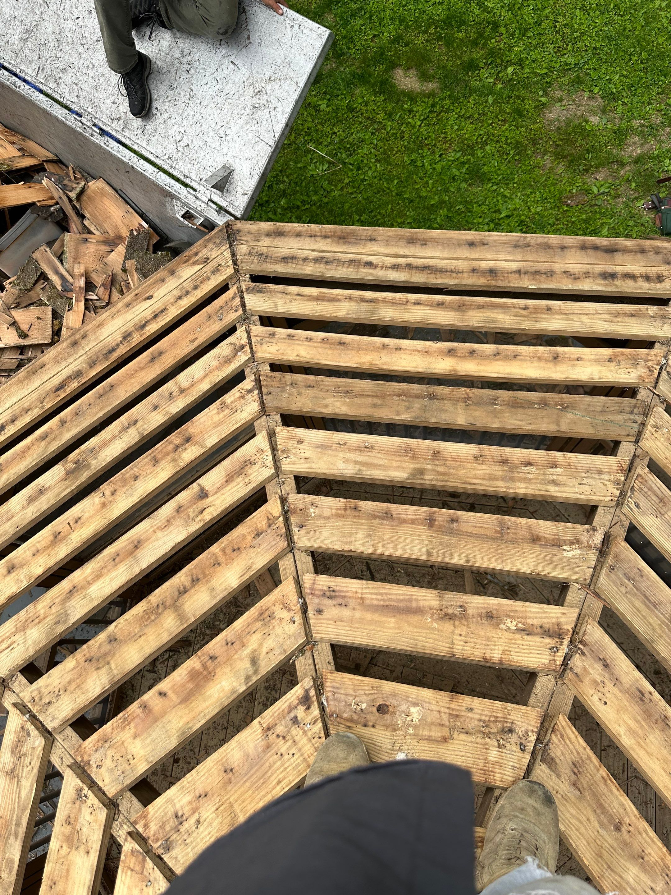 Residential Roofing Installation using Copper Penny Metal Roof by A Plus Exterior