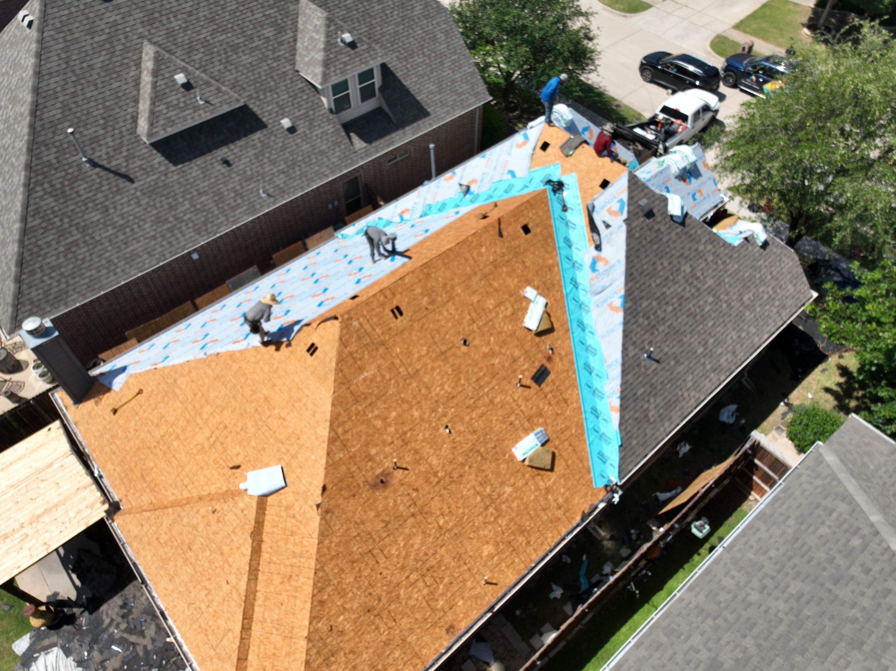 Residential Roofing Installation using Malarkey Highlander Weathered Wood Plus by OneSource Roofing and Restoration