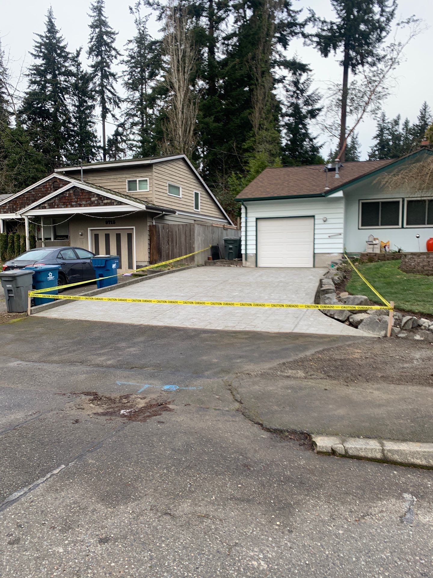 Stamped Concrete Patio and Driveway | Edmonds  by Jireh Asphalt & Concrete Inc 