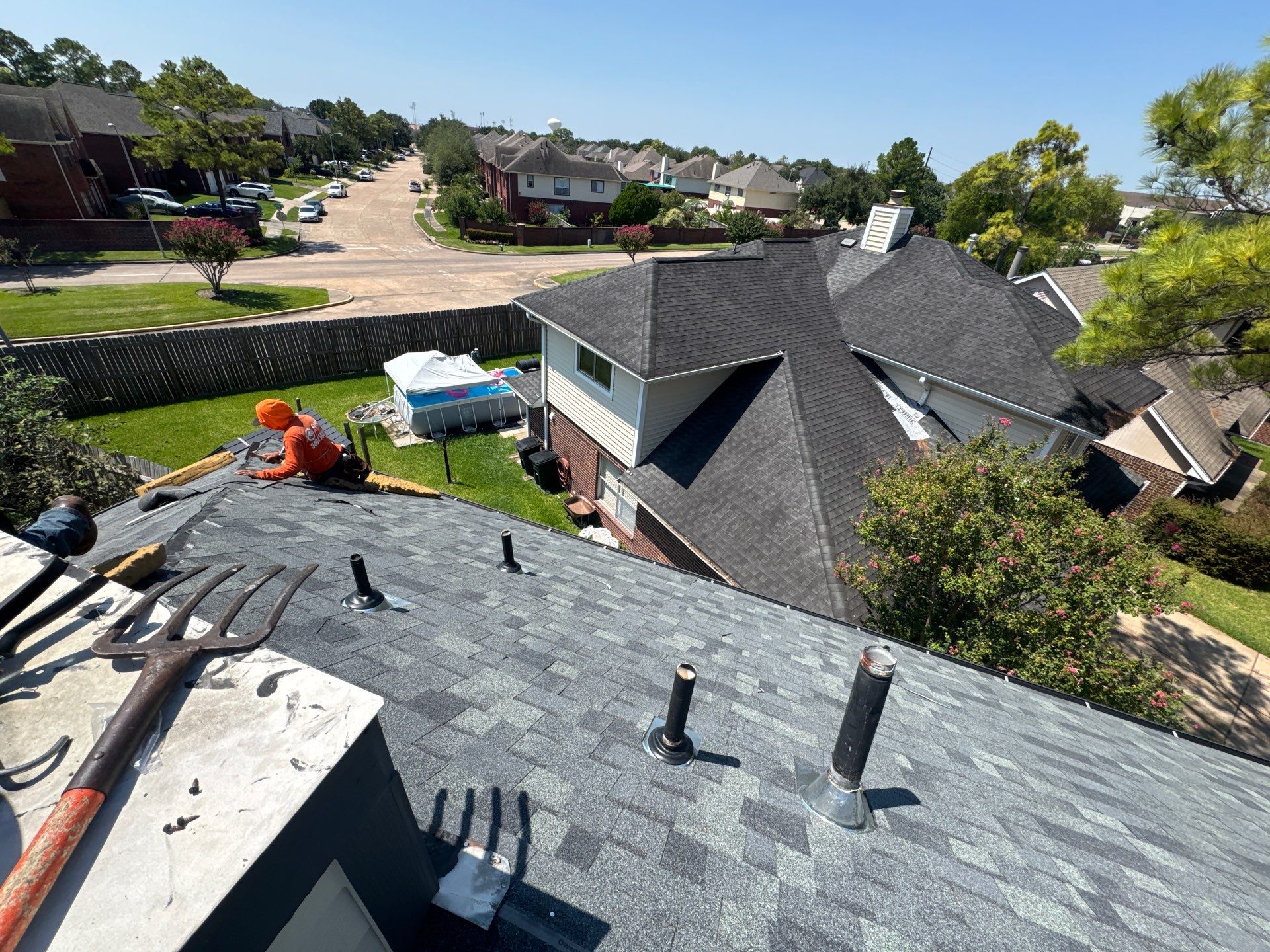Residential Asphalt Shingle Roof Replacement in Houston, Texas by Onit Roofing LLC