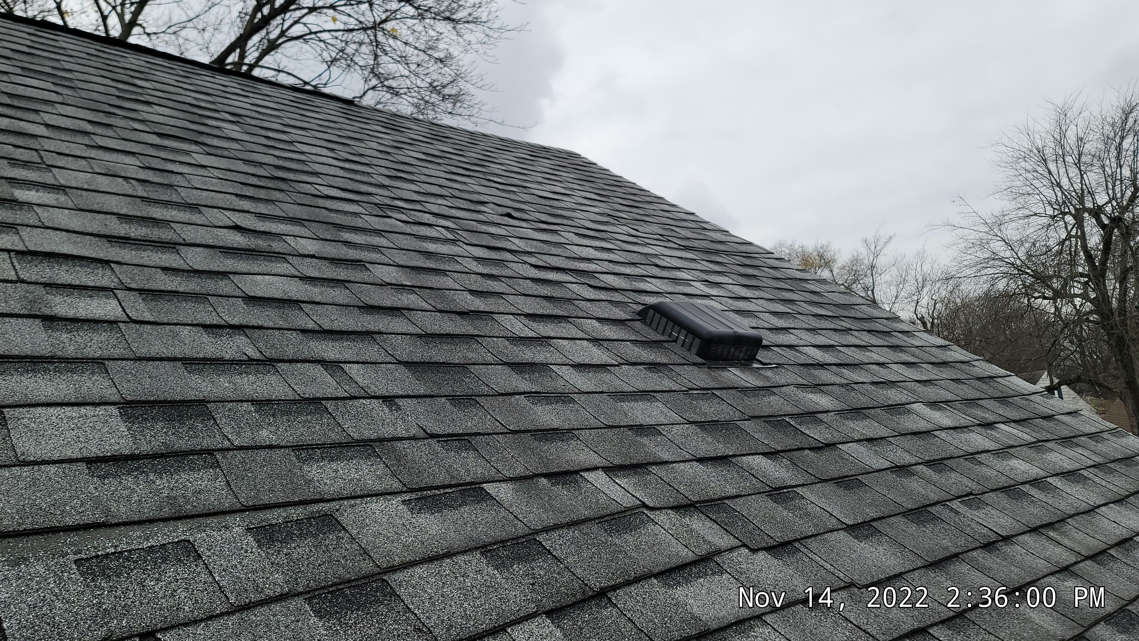 ATLAS PINNACLE COLOR: COASTAL GRANITE DRIP EDGE: BLACK by Eagle Eye Roofing