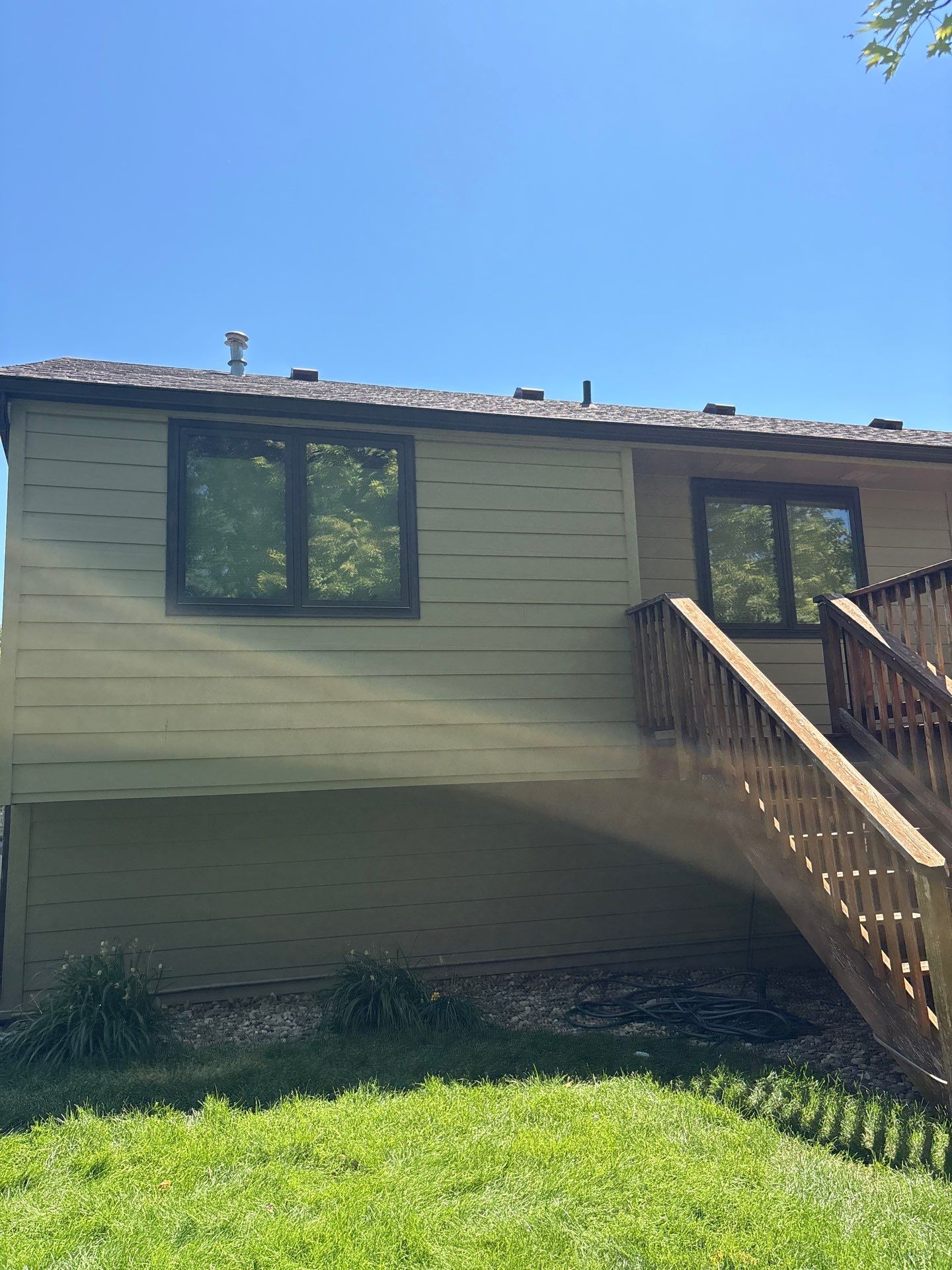 Residential Exterior Painting and Trim Restoration in Sioux Falls by Select Painting, Coatings & Garage Cabinets