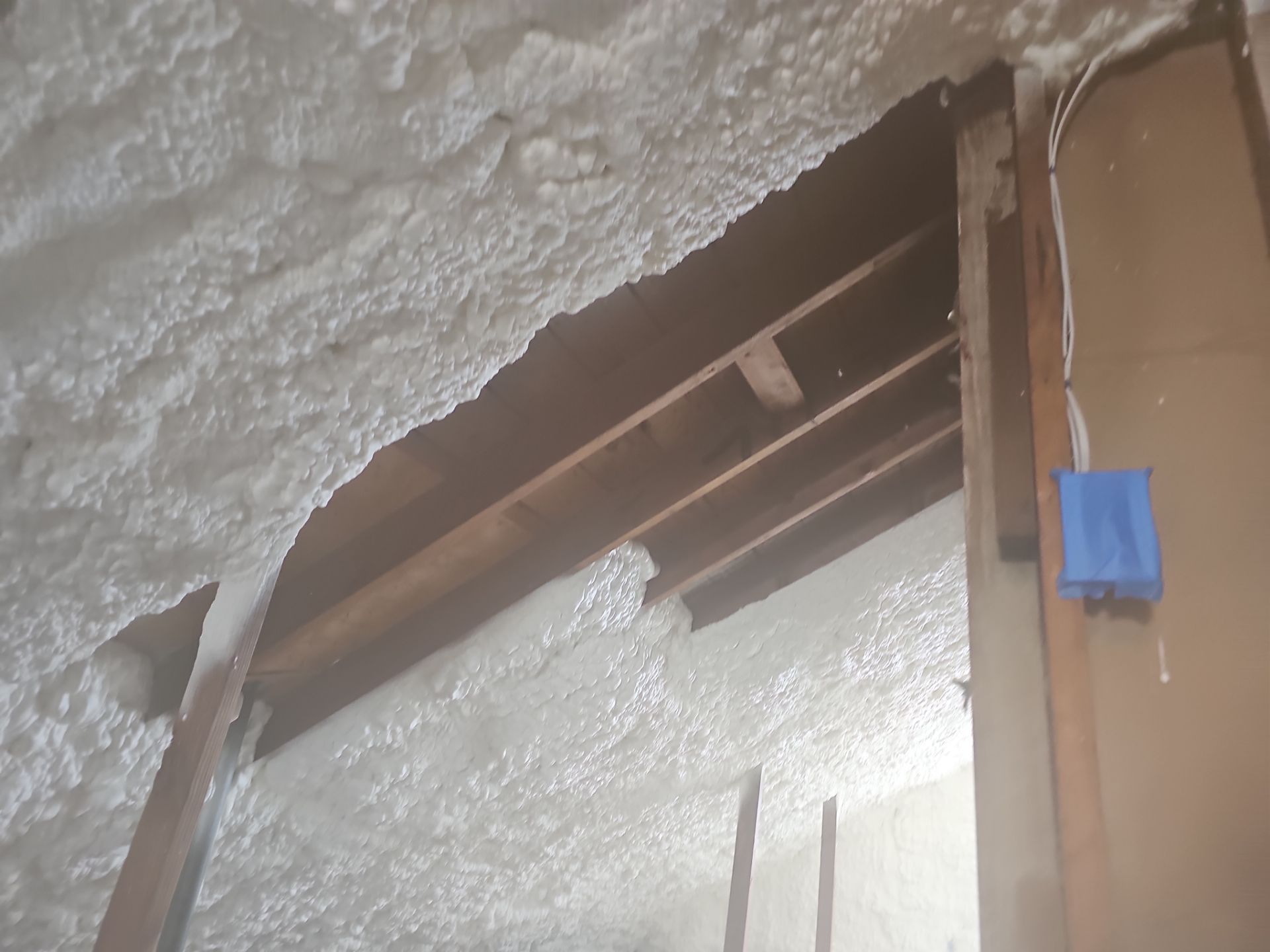 Attic Insulation using open cell spray foam by NYS Foam & Energy