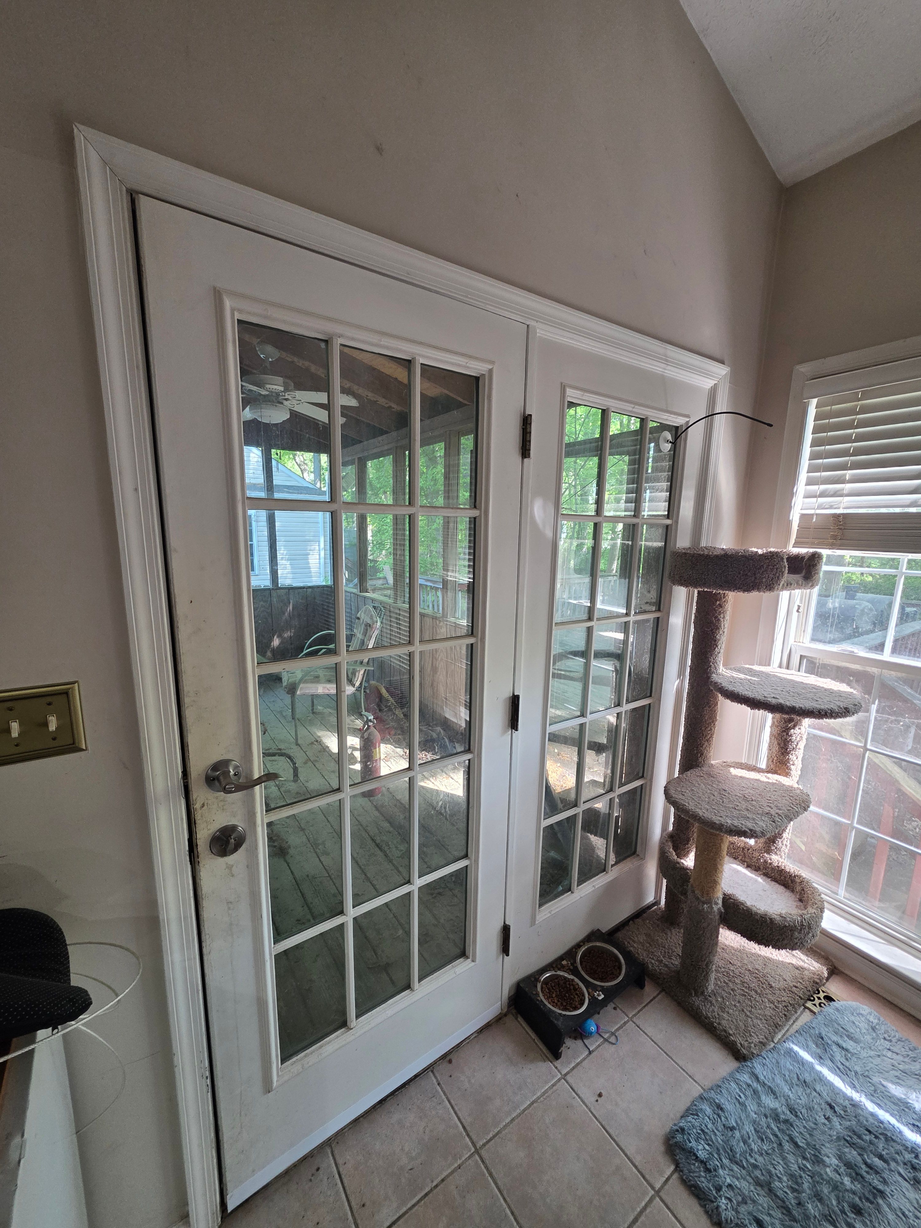 White French and Sliding Glass Door Installation in Stevensville by Window Depot of Annapolis