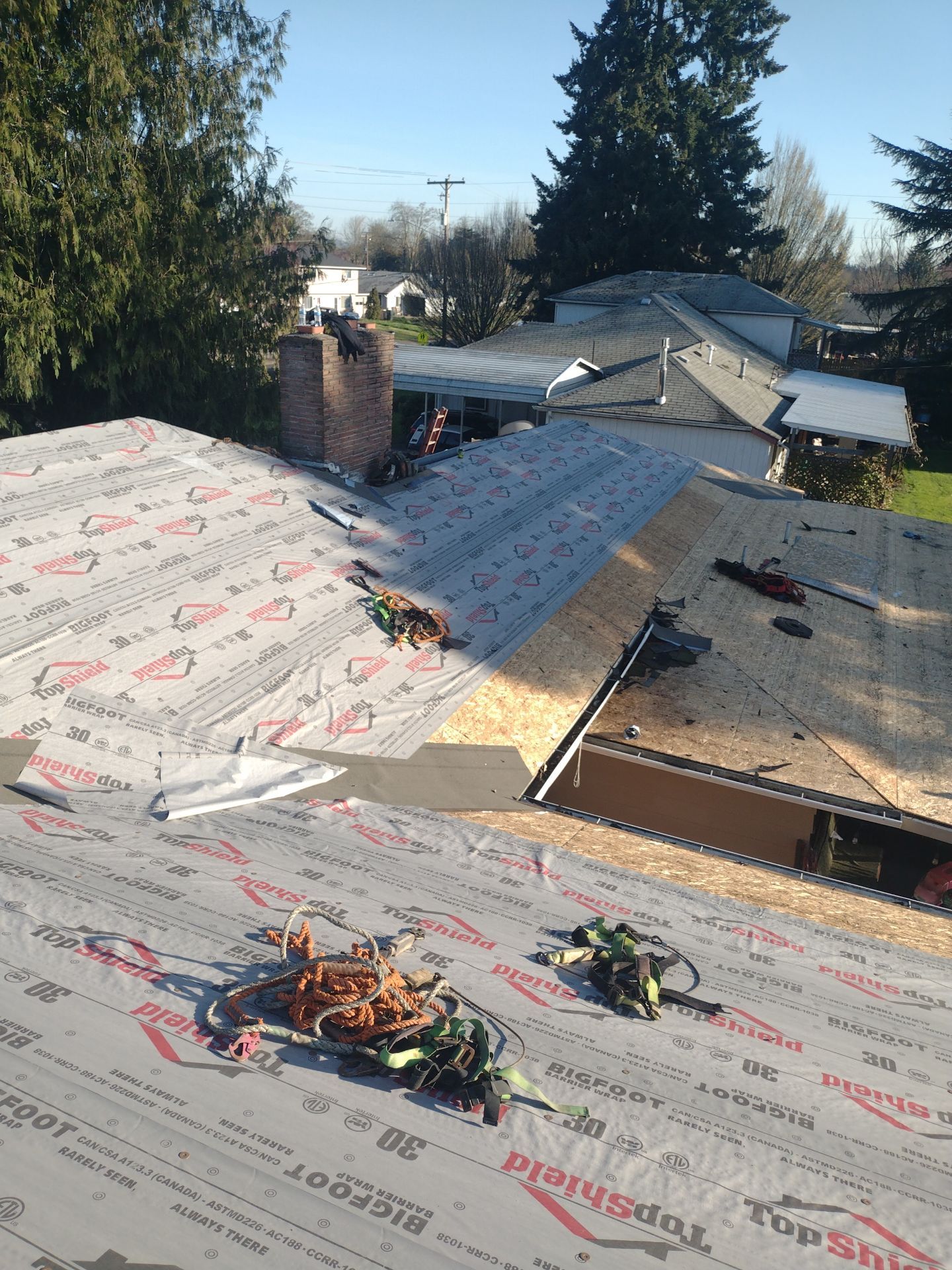 Residential Roofing Installation using IKO Dynasty (Color: Granite Black) by Orezona Building & Roofing Company, Inc.