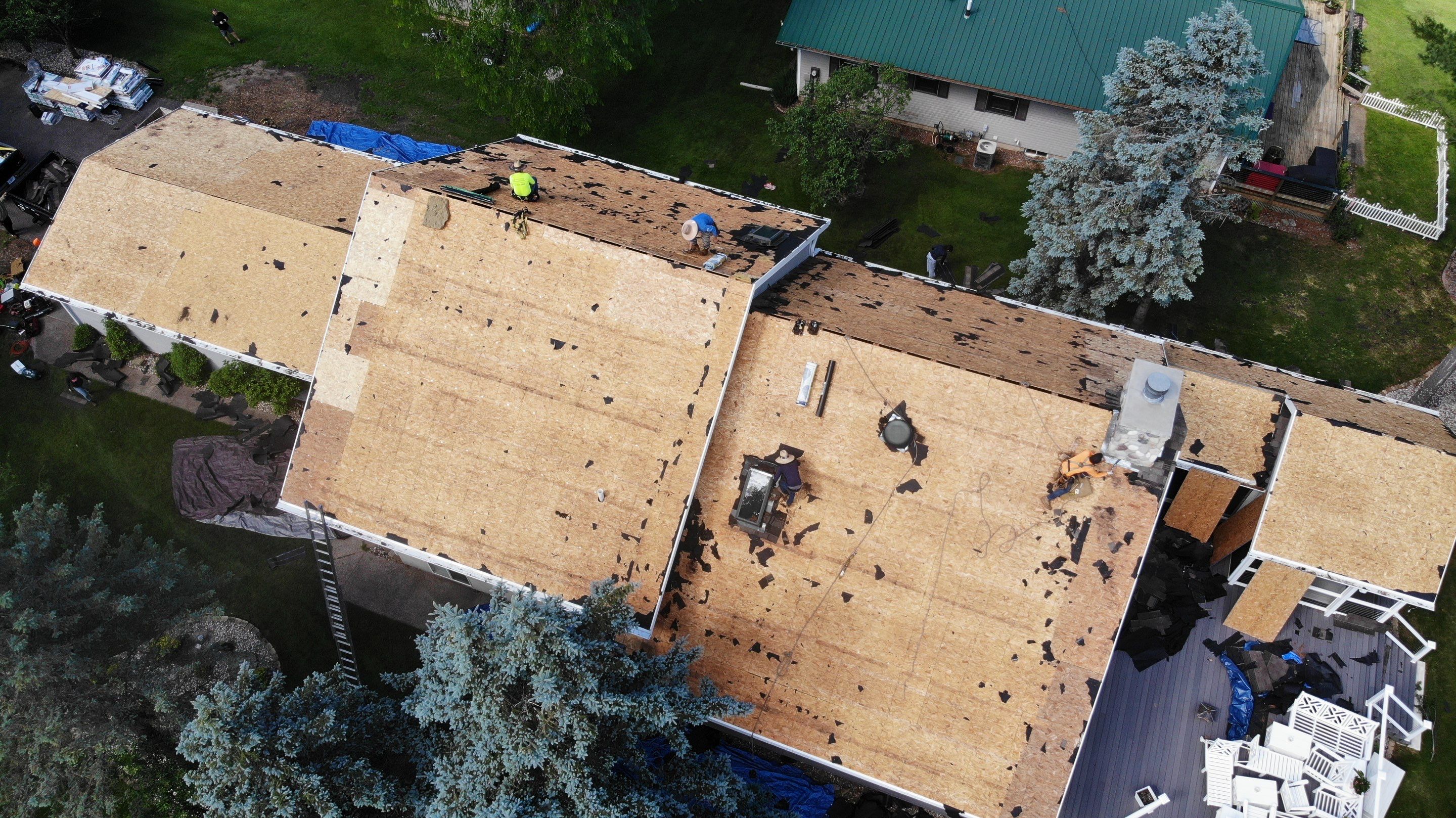 Nekoosa Residential Roof Replacement with Architectural Shingles and Skylights by Mr Roof & Remodeling Co