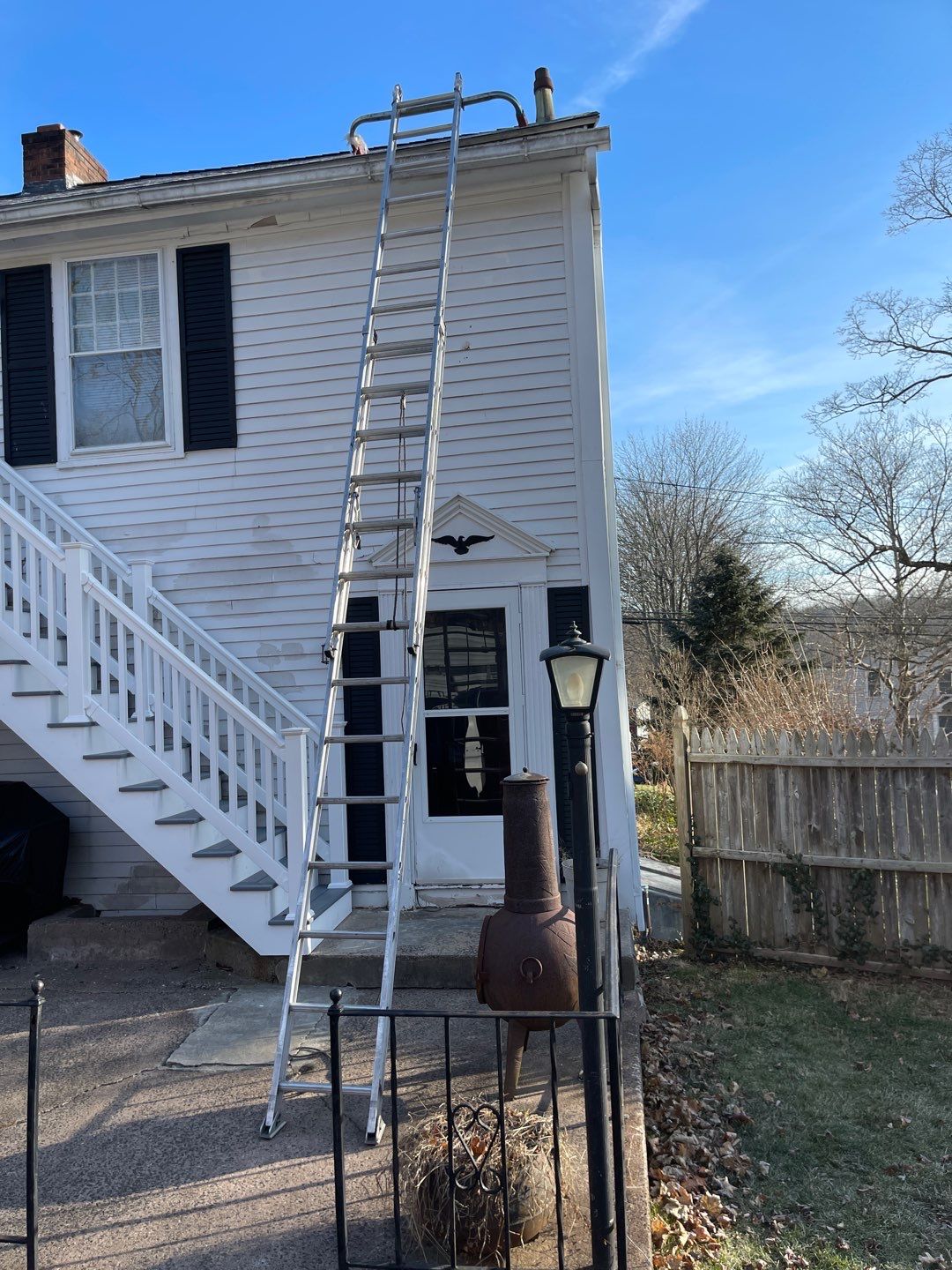 Gutter Installation using White gutters by A Plus Exterior