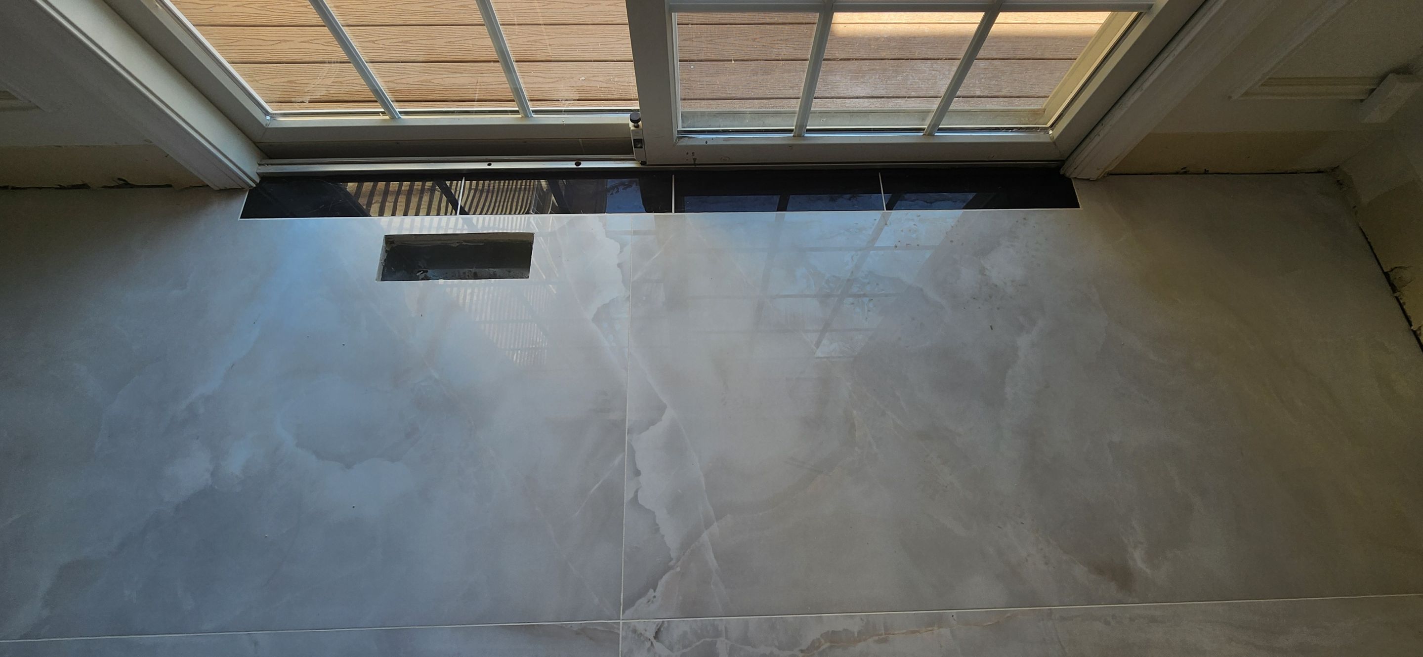 Large Format Tile Installation by Footprints Floors Morristown