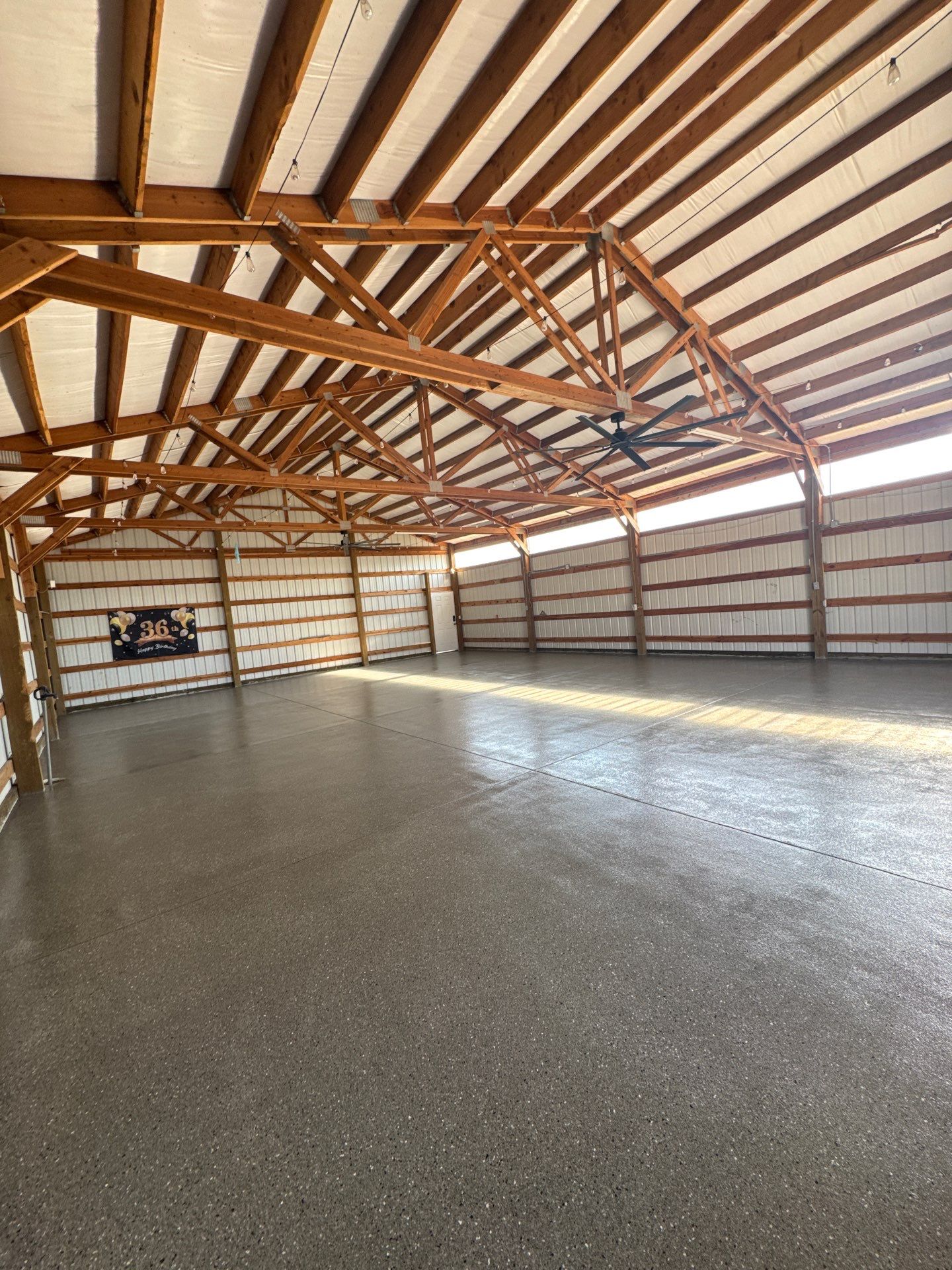 Pole Barn Shop Floor Coating and Concrete Repair in Royal City by Croc Coatings, LLC