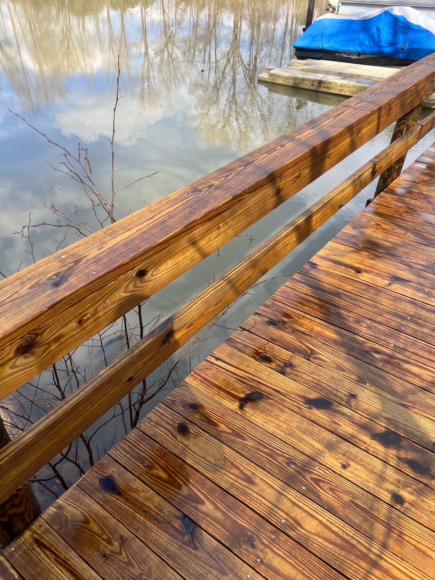 coated dock using Wood Sealant by DuraSeal