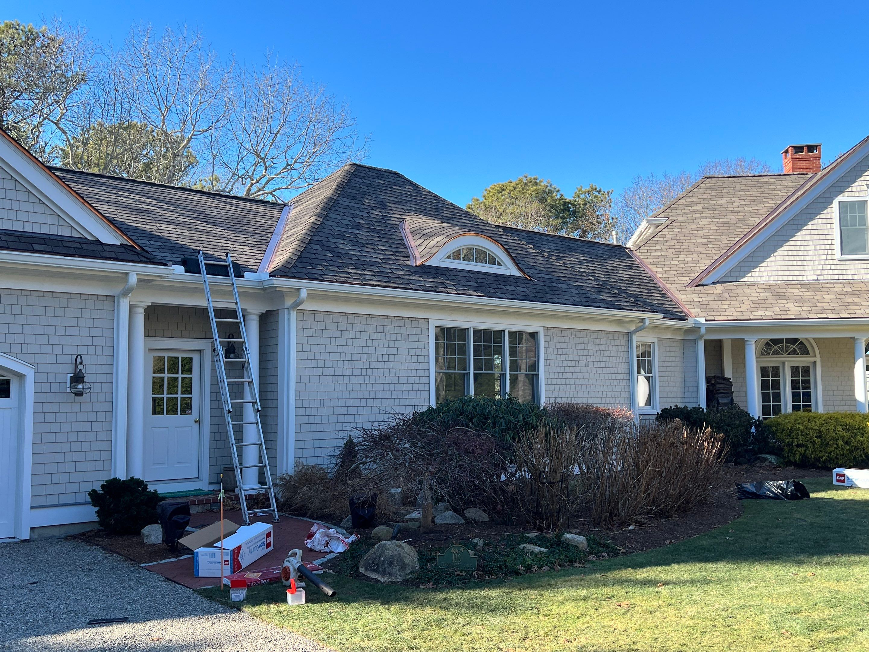 Premium Cedar Shake Roof Replacement Project in Barnstable by Mighty Dog Roofing of Greater Middlesex County