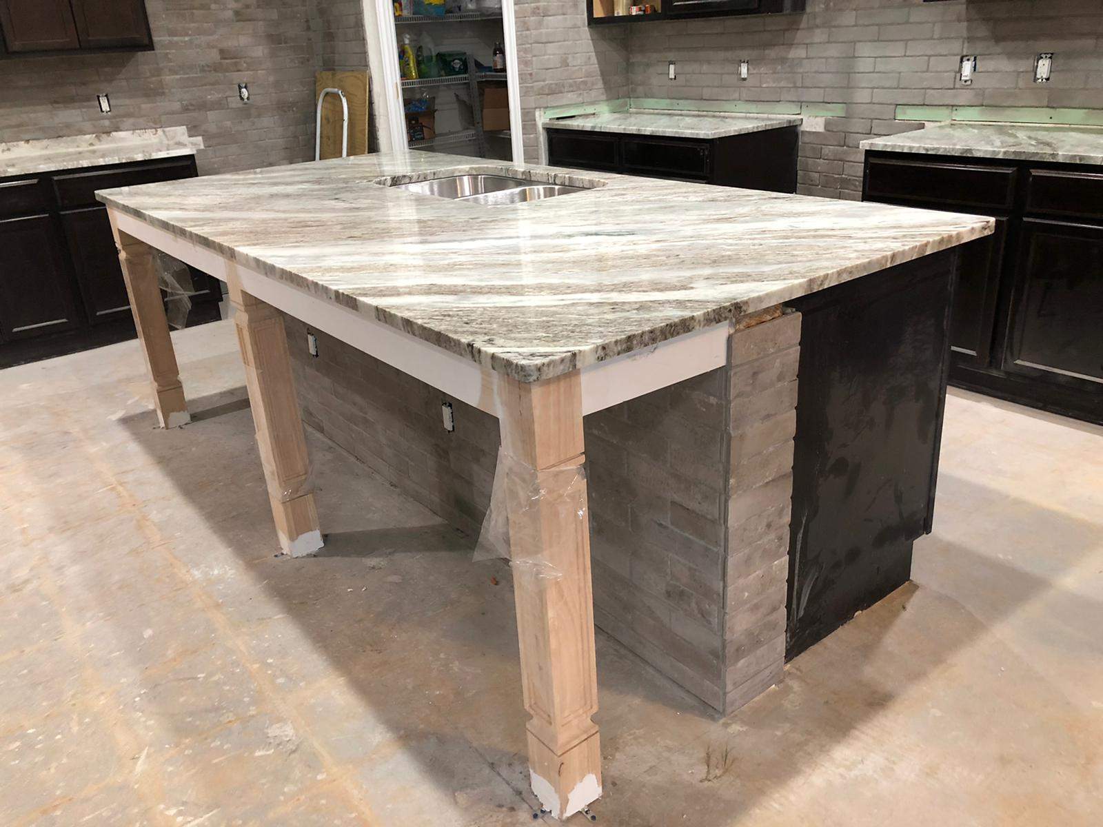 Kitchen countertop upgrade with Custom Stone Countertops in New Braunfels by Mena stone surfaces