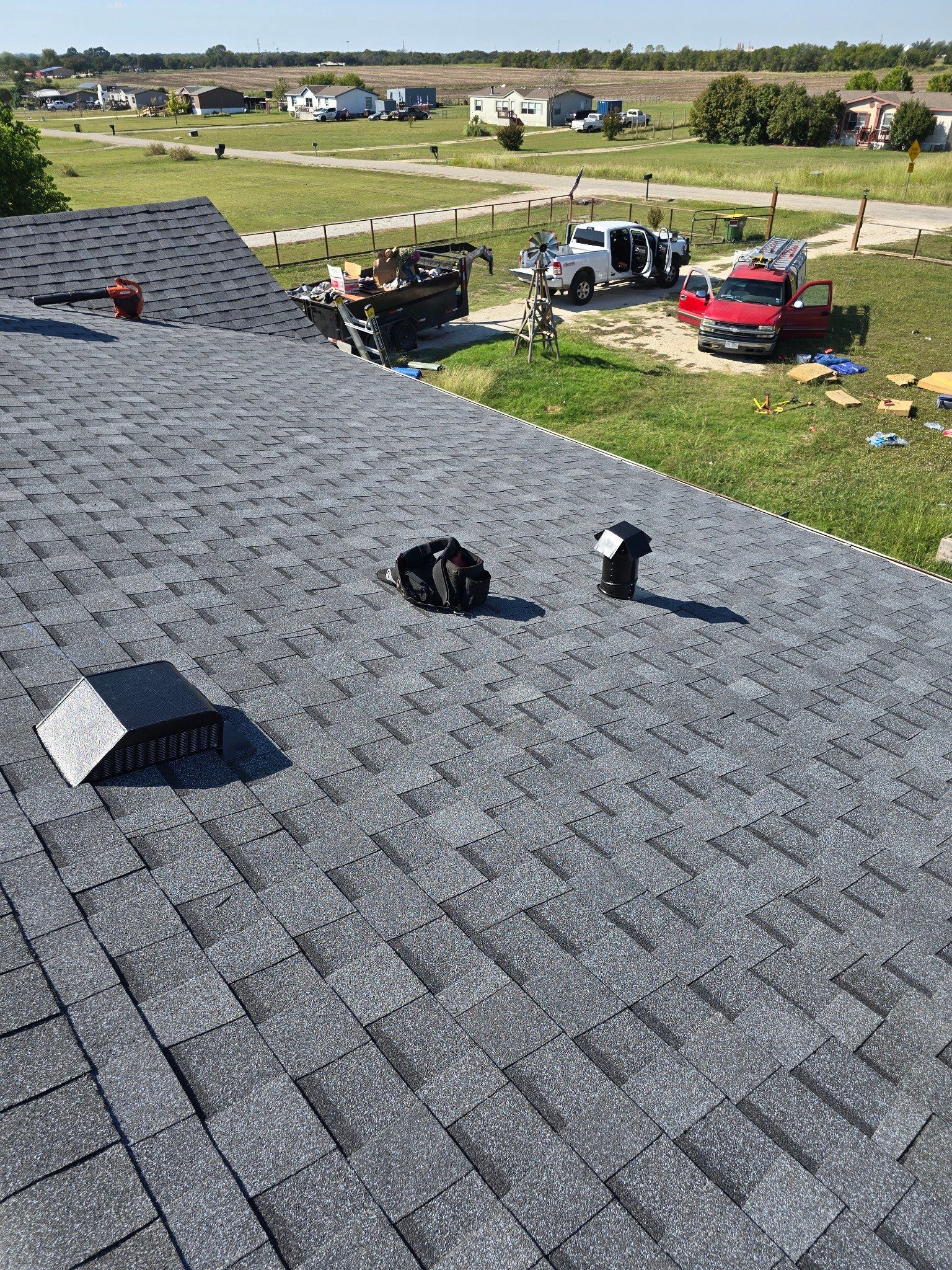 Residential Roofing Installation using ATLAS Pinnacle Pristine Shingles by Harvey Roofing & Construction