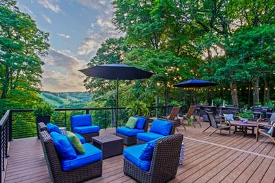 1500 sq/ft Composite Deck Build with Outdoor Kitchen in Champion