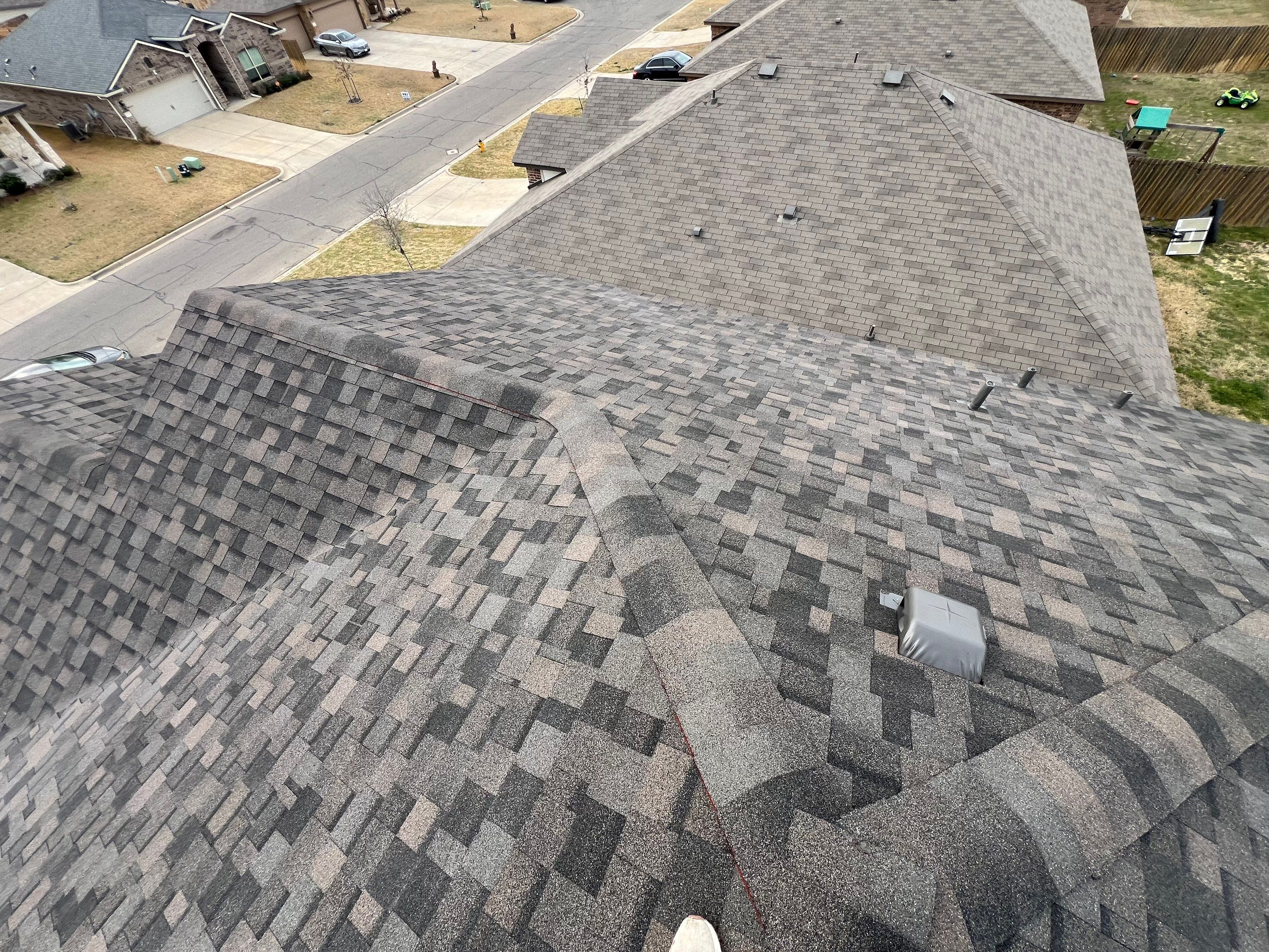 Residential Roofing Installation using IKO Dynasty Class 3 Impact Resistant 30YR Architectural Shingles. Color: Driftshake by WR Roofing Solutions