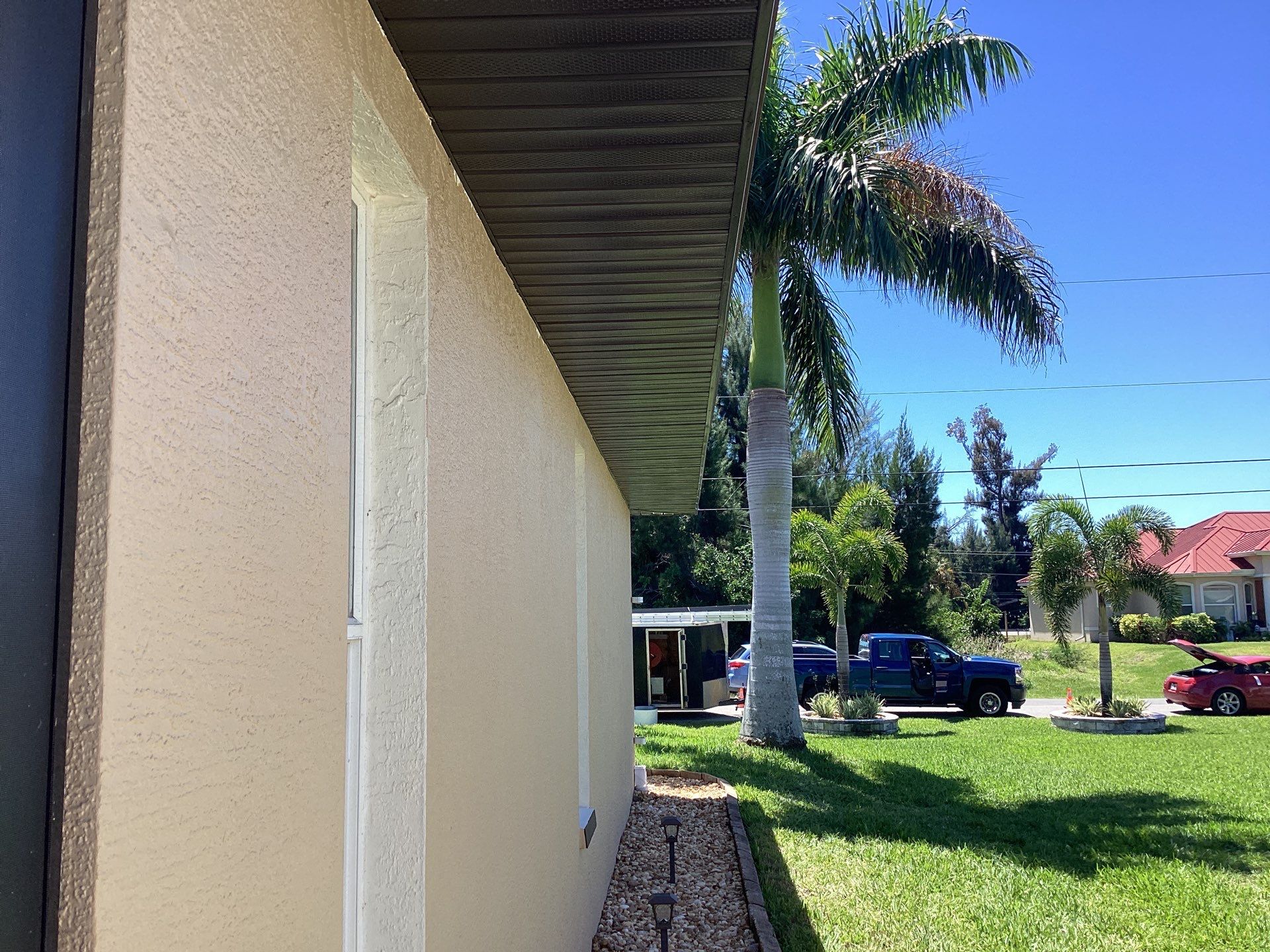 Musket Brown Gutter Installation and Soffit Fascia in Cape Coral FL by Gutter Professors
