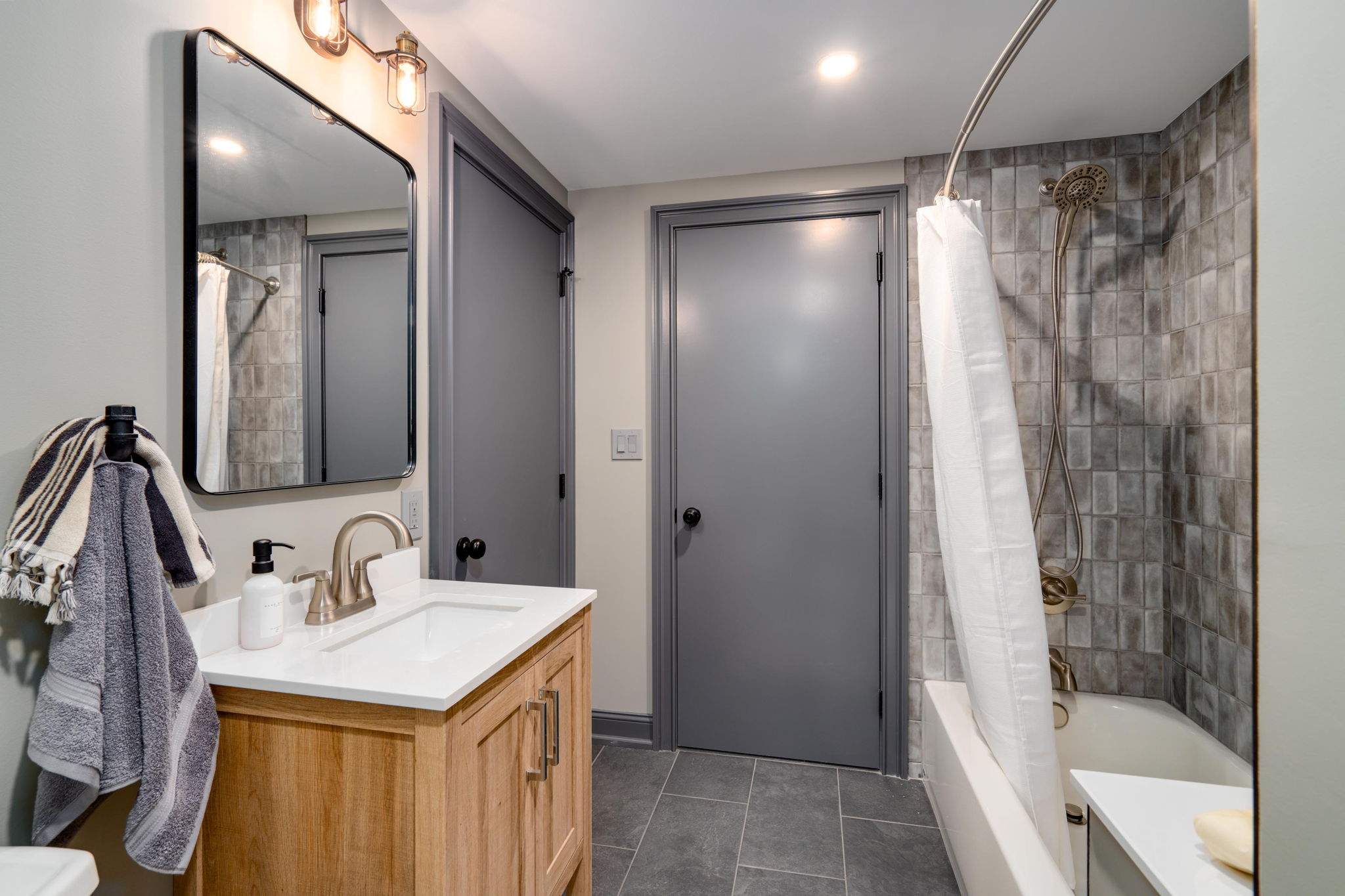 Basement Remodel using Open Ceiling at the Murphy's by MCL Carpentry and Construction