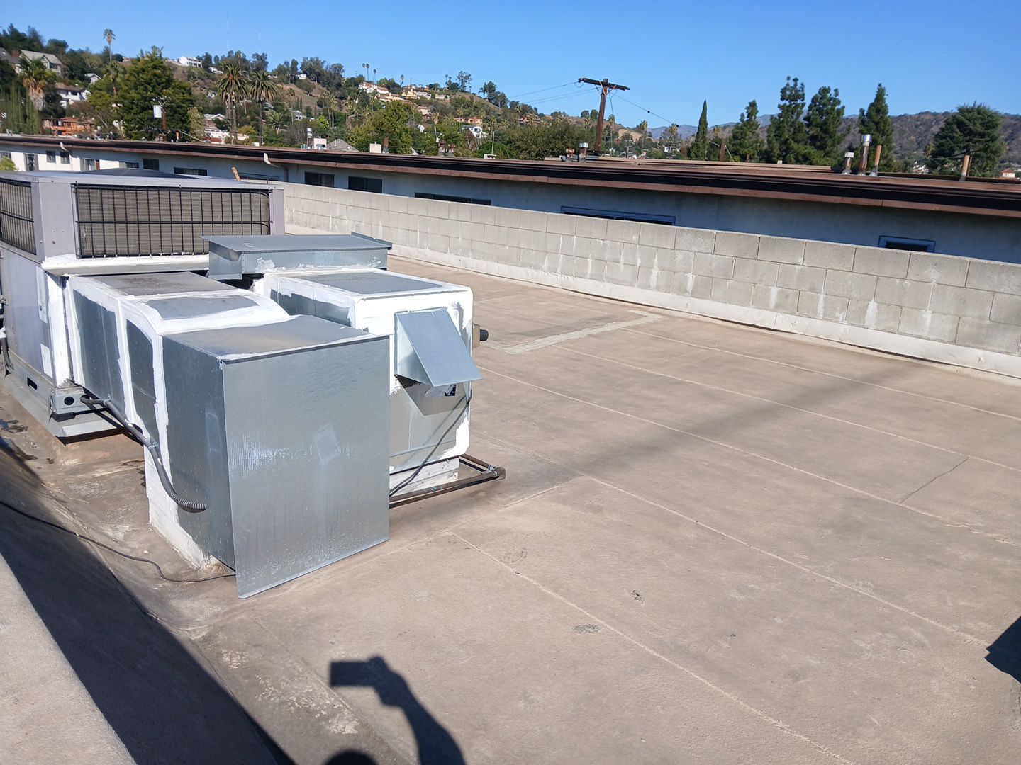 Commercial Silicone Coating Project in LA by Hull Brothers Roofing