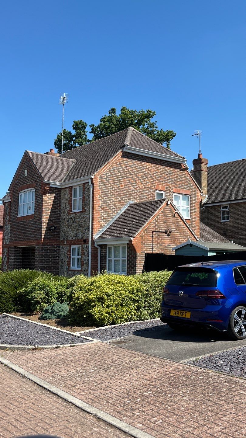 Roof -Patio -Side Path Clean using Honda 15lpm Low Pressure Washing Machine by Ges Exterior Cleaning ltd