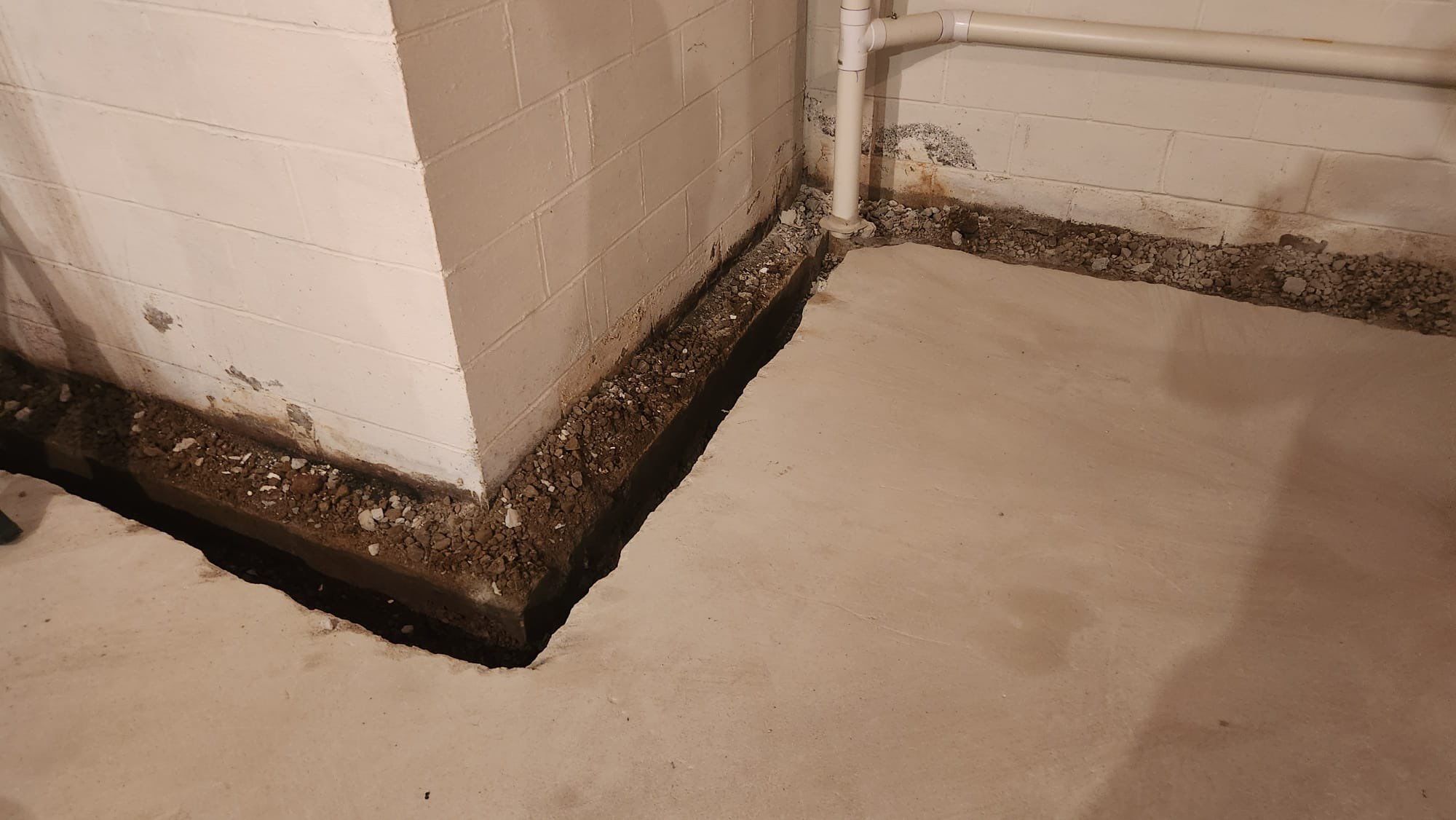 Interior French Drain in Mountain Lakes, NJ by Pure Service Pro, LLC 