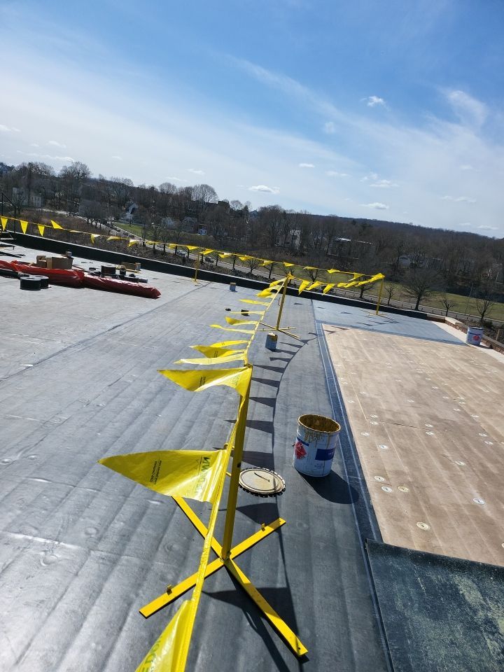 Commercial Roofing Installation using EPDM  by A Plus Exterior