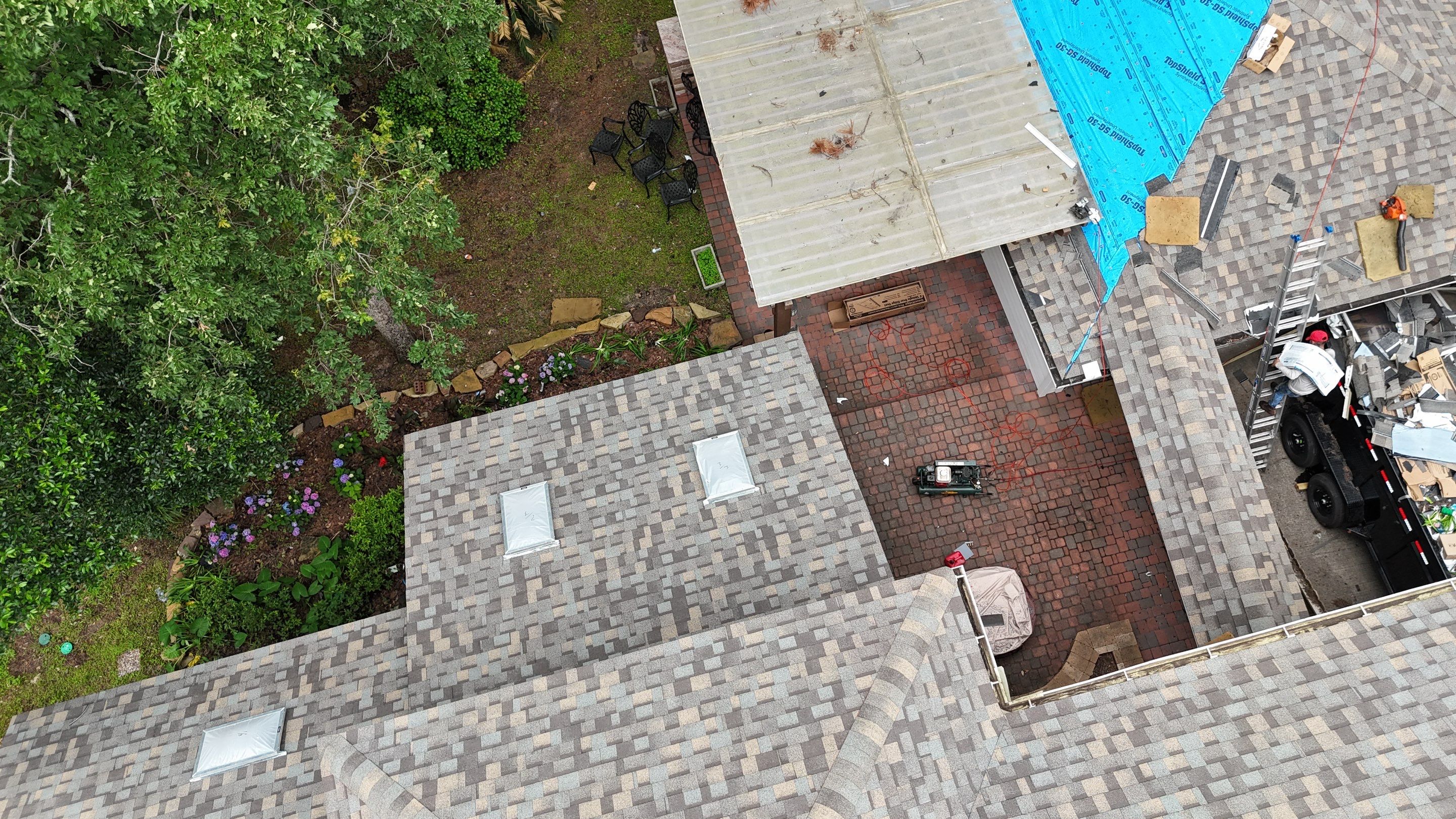 Residential Roofing Installation using IKO Dynasty by Core Four Roofing