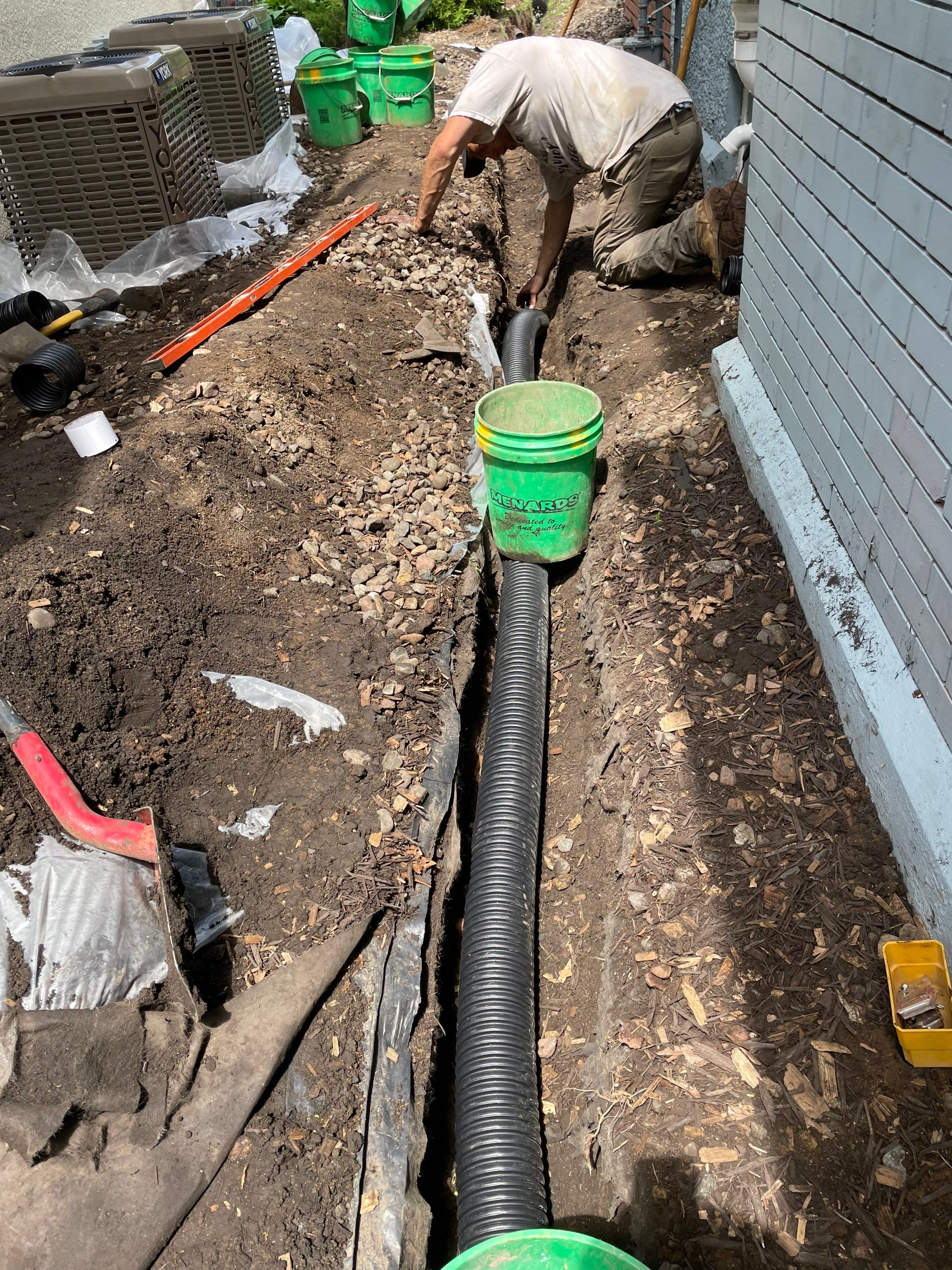 Peter's French Drain and Roof Runoff System Upgrade by Waterproofing Northeast
