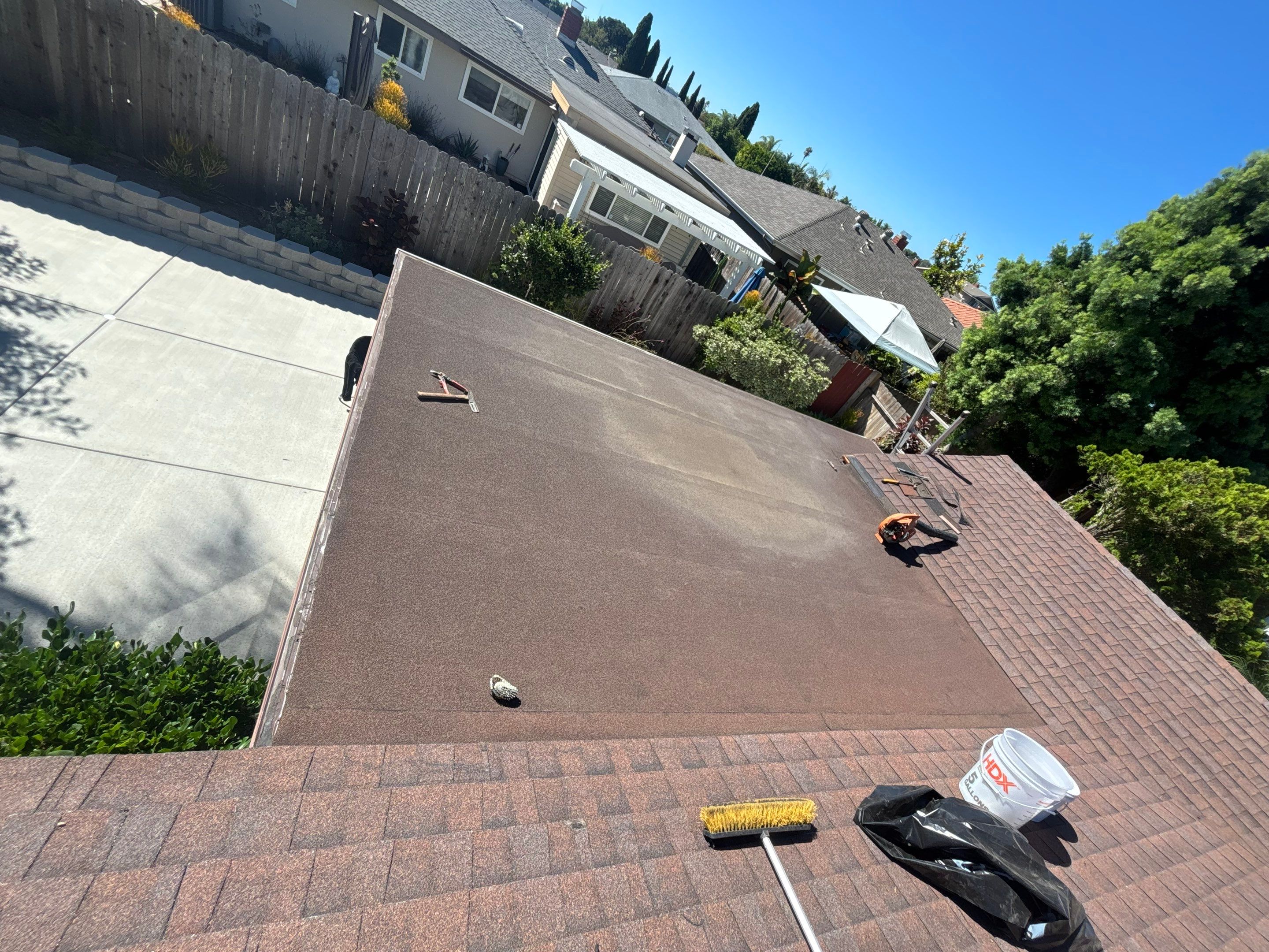 San Diego (Clairemont) Sunroom Roof Silicone Restoration by Zenith Roofing Services