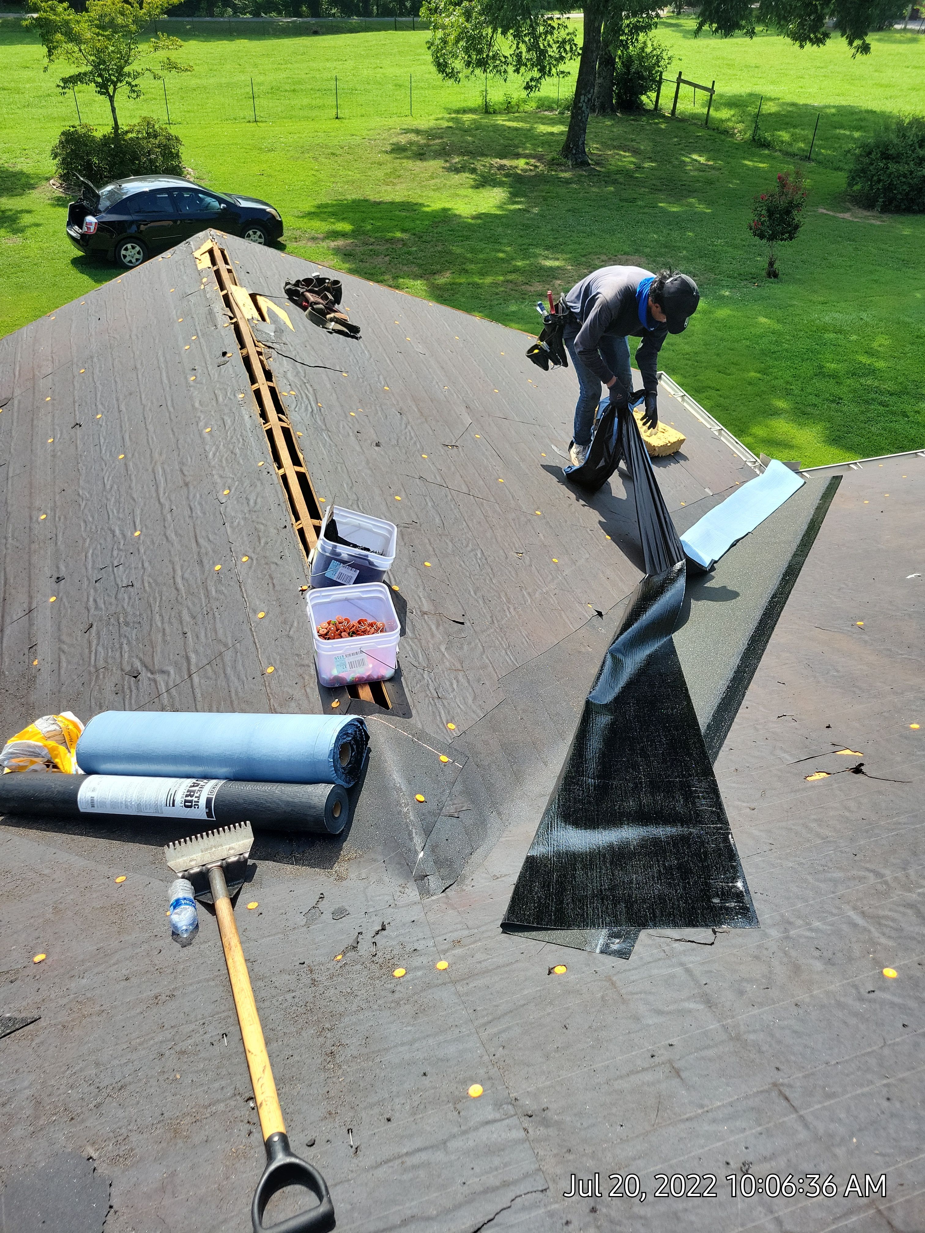 Residential Roof Remove and Replace using Low Rib Metal Roofing Panels by Bullard Roofing