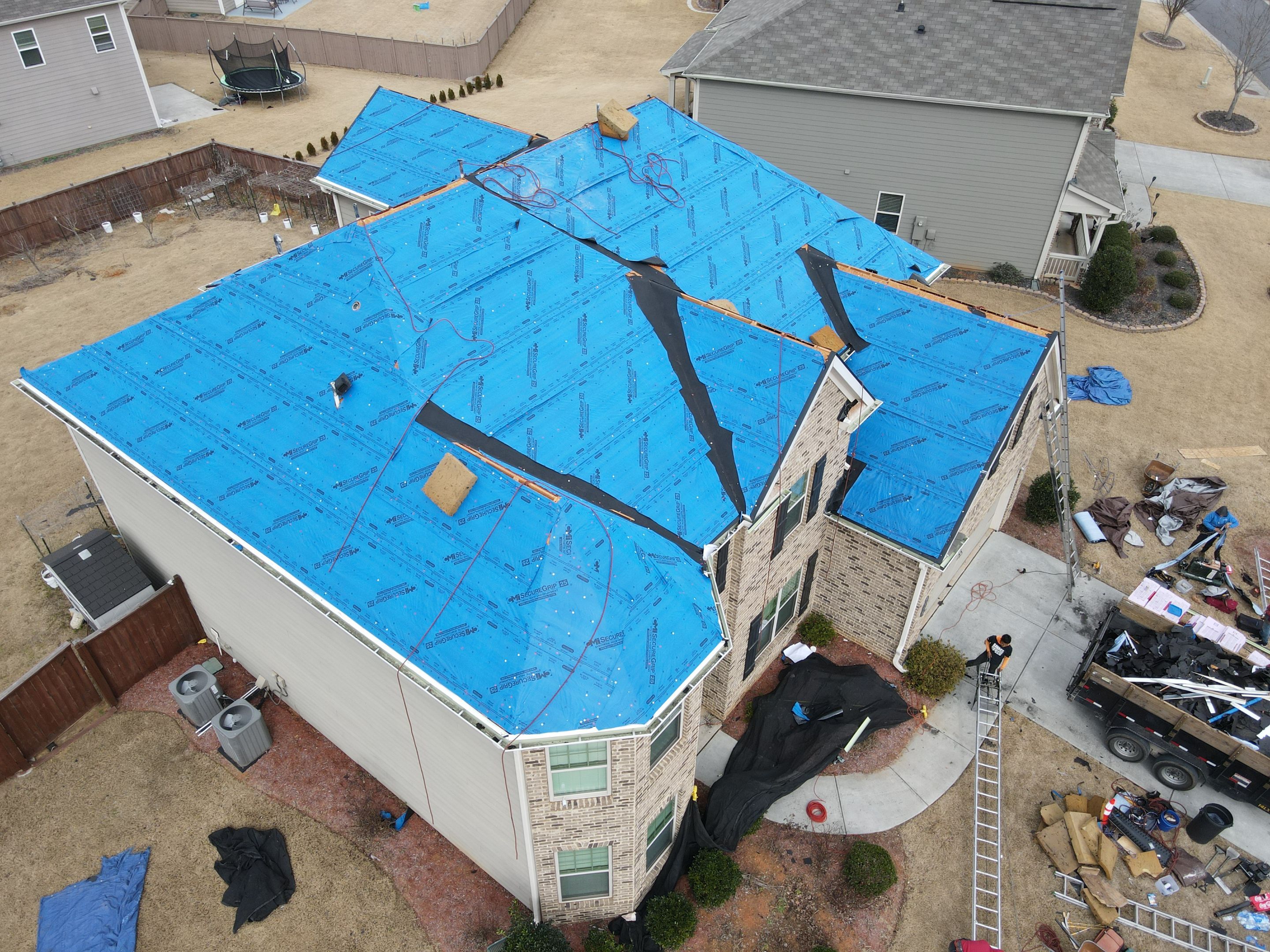 Residential Roofing Installation using Owens Corning by Inspector Roofing and Restoration