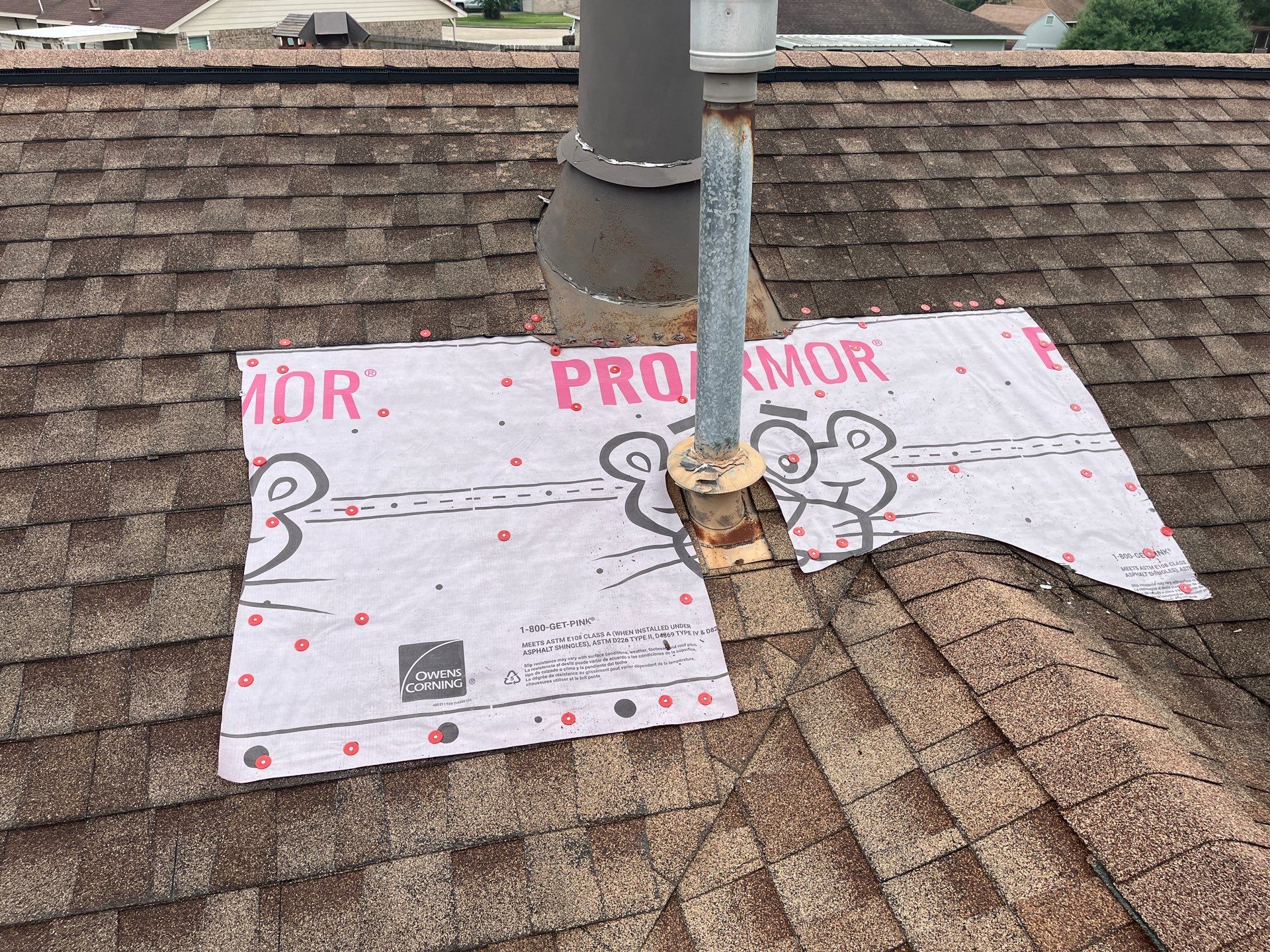 Hail Damage using Owen's Corning Duration (Lifetime) Shingles by Roof Repair Company