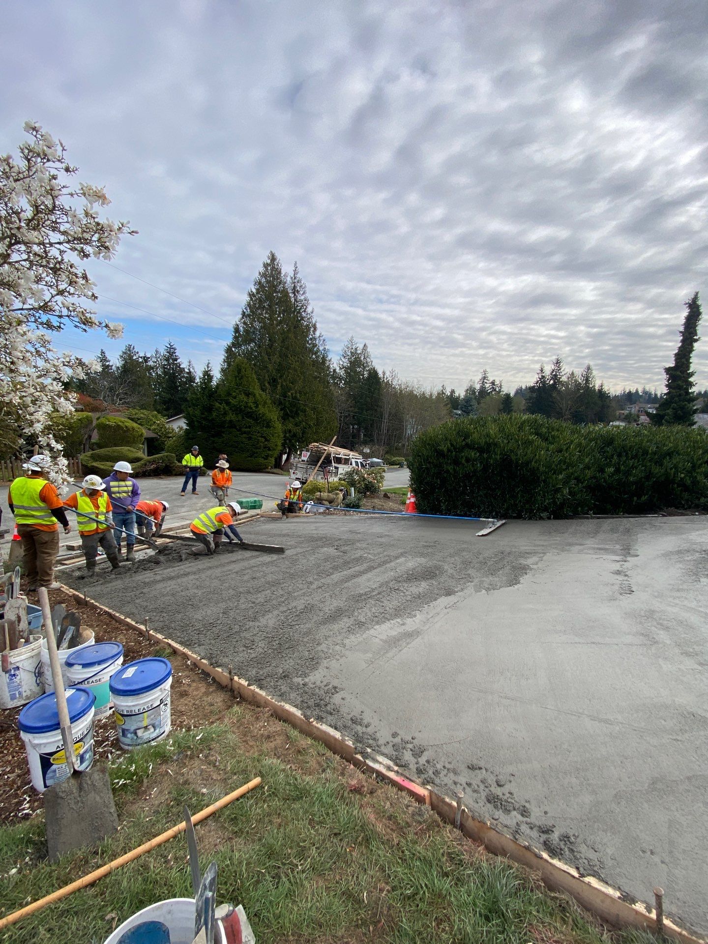 John | Stamped Concrete Driveway Makeover by Jireh Asphalt & Concrete Inc 