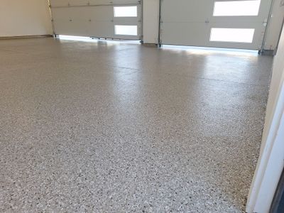 Garage Remodel using Pebble Beach