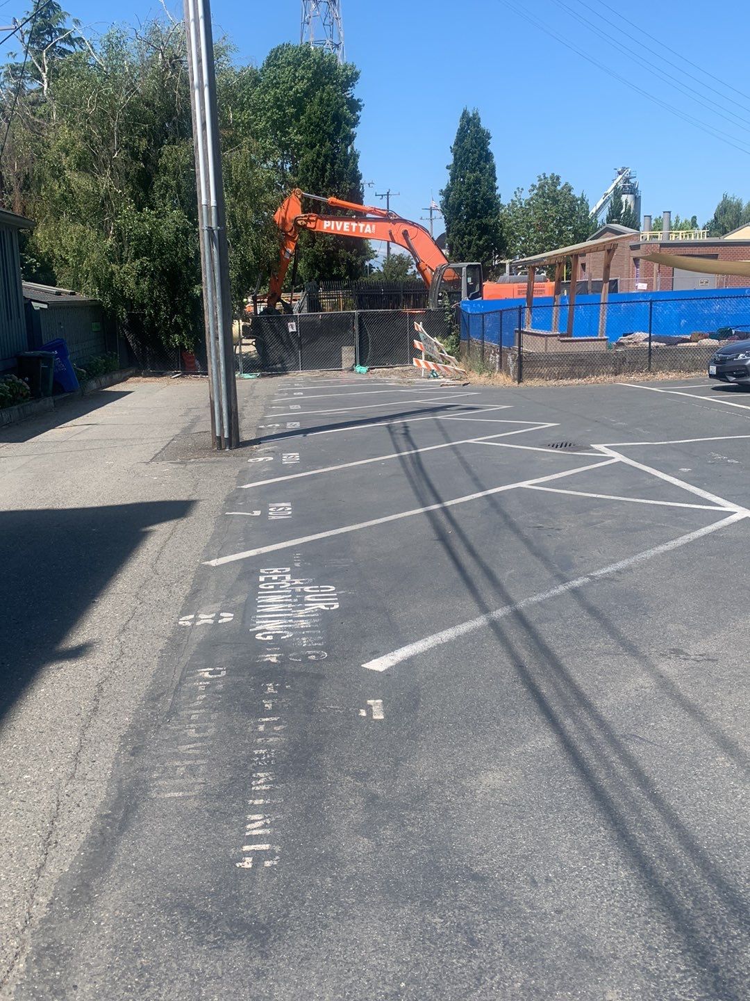 Striping work  by Jireh Asphalt & Concrete Inc 
