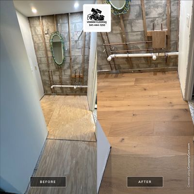 Refinished Engineer Hardwood Flooring