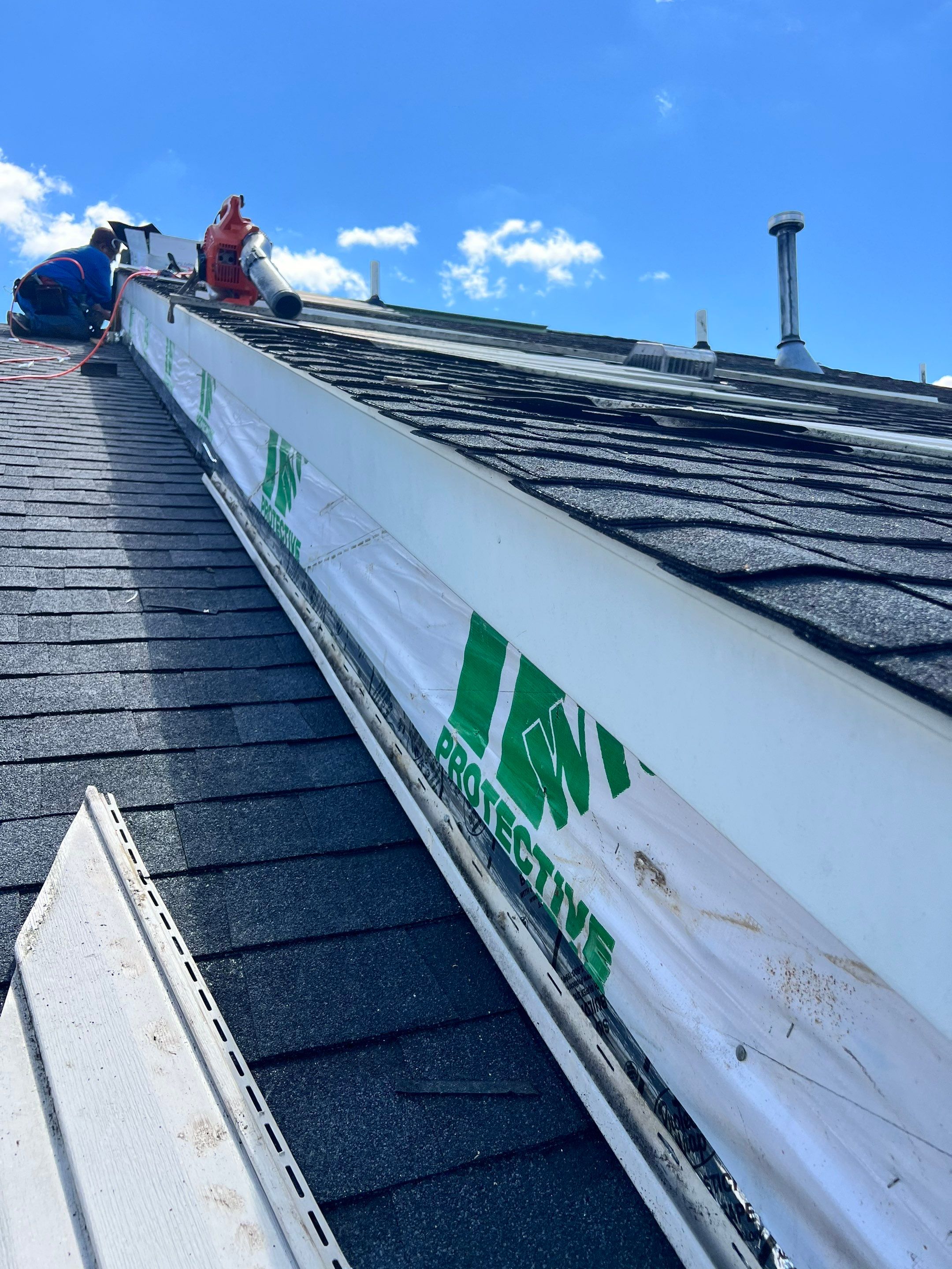 Full Residential Roof Replacement and Decking Repair in Brunswick by Frederick Roof Repair