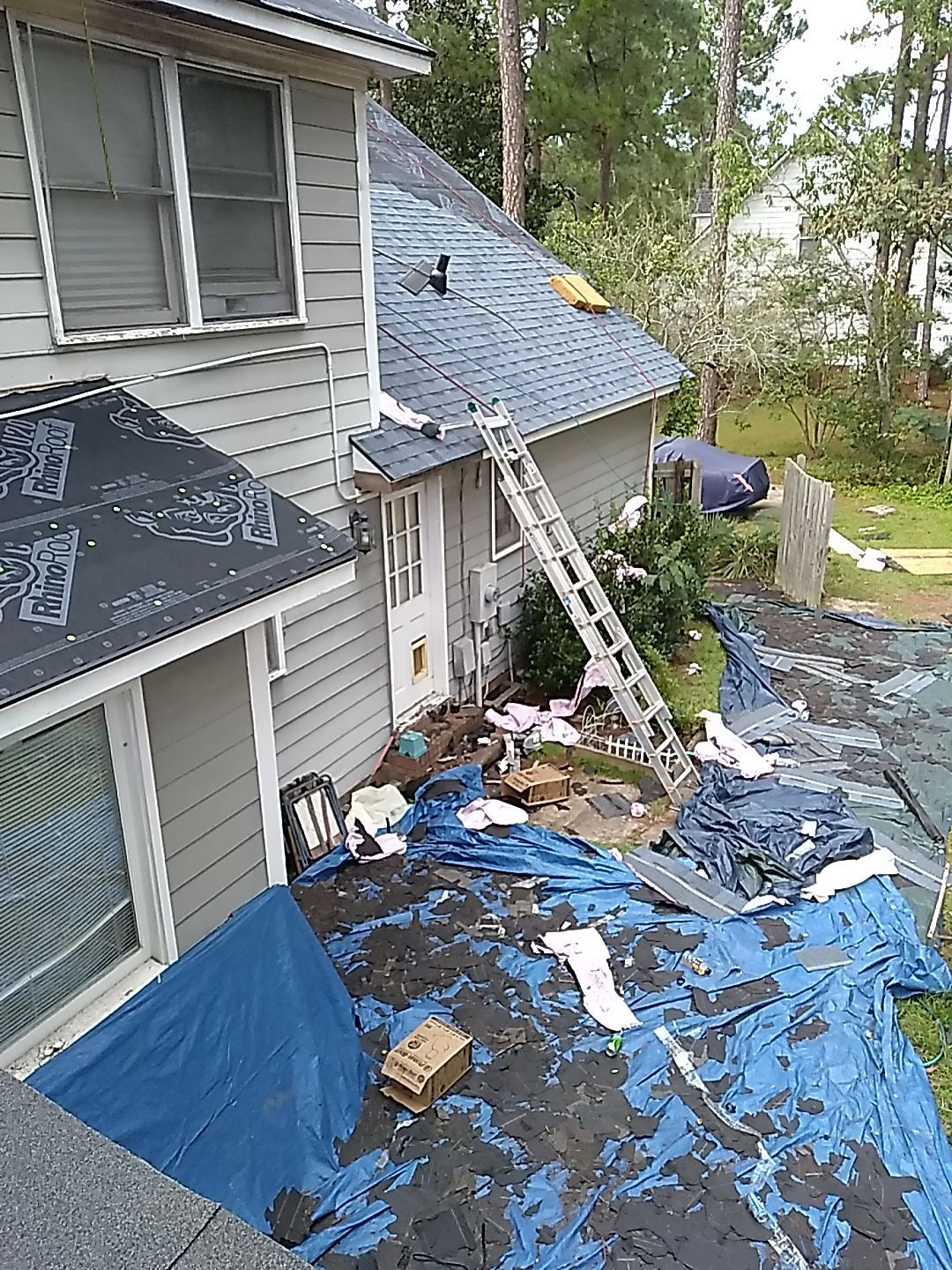 Residential Roofing and Porch Rebuild using Owens Corning Duration Shingles by Indigo State Roofing