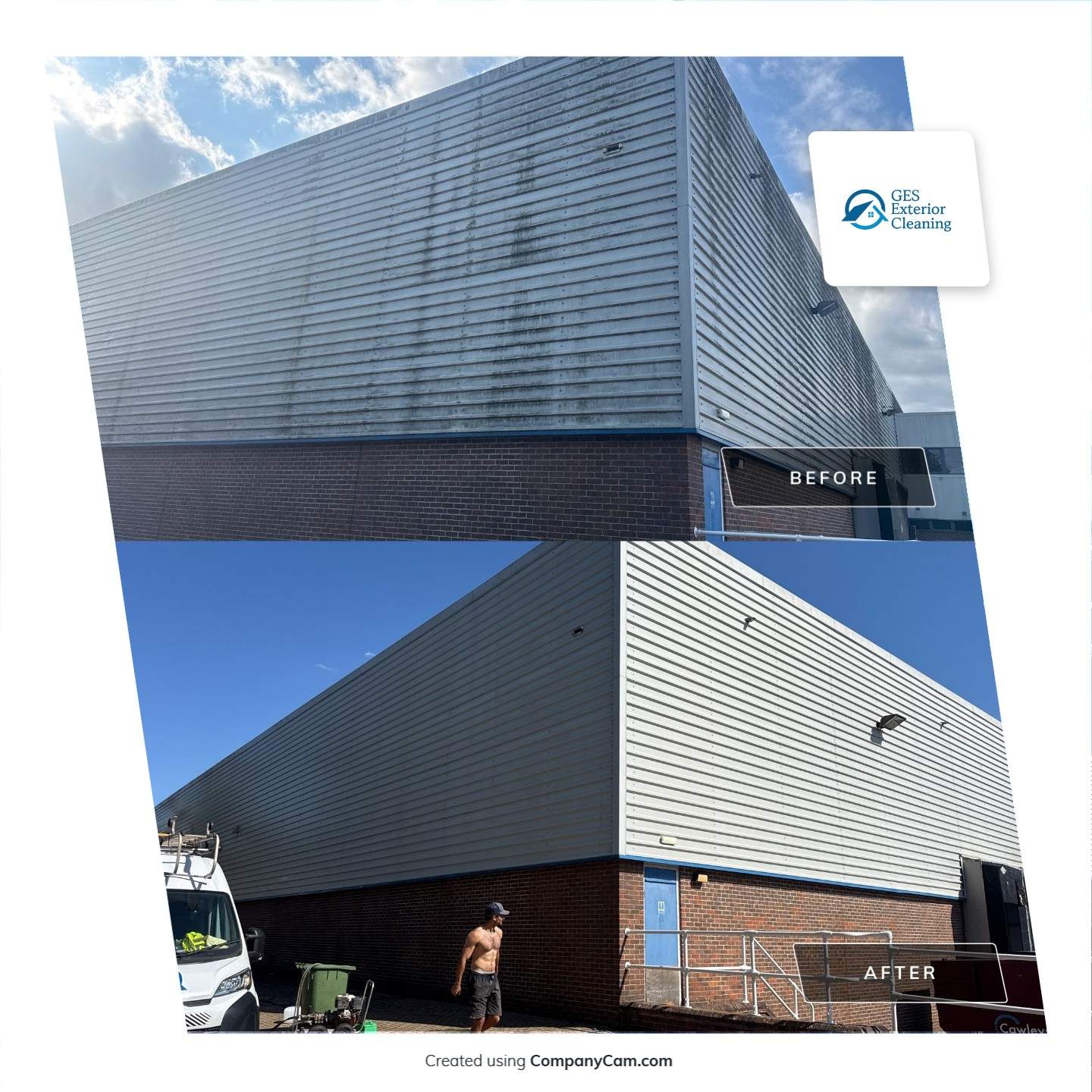 Industrial Cladding and Brickwork Cleaning for Watford Commercial Property