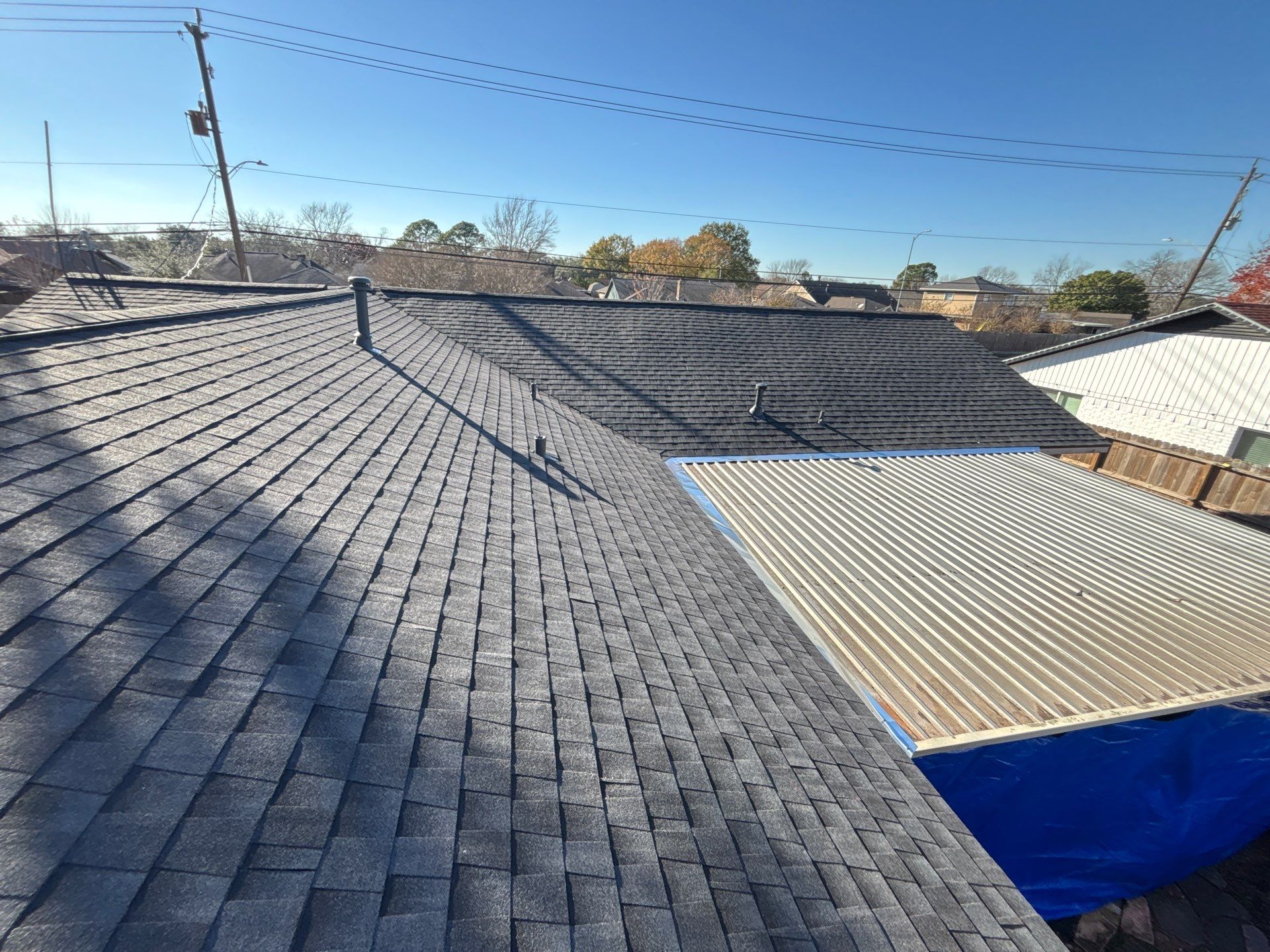 Residential Roof Replacement using GAF HDZ - Charcoal shingles by Elite Roofing LLC